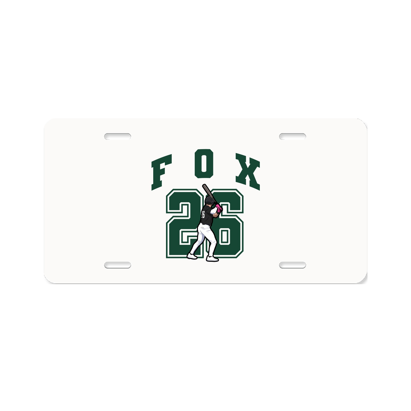 License Plate — Number in Classic