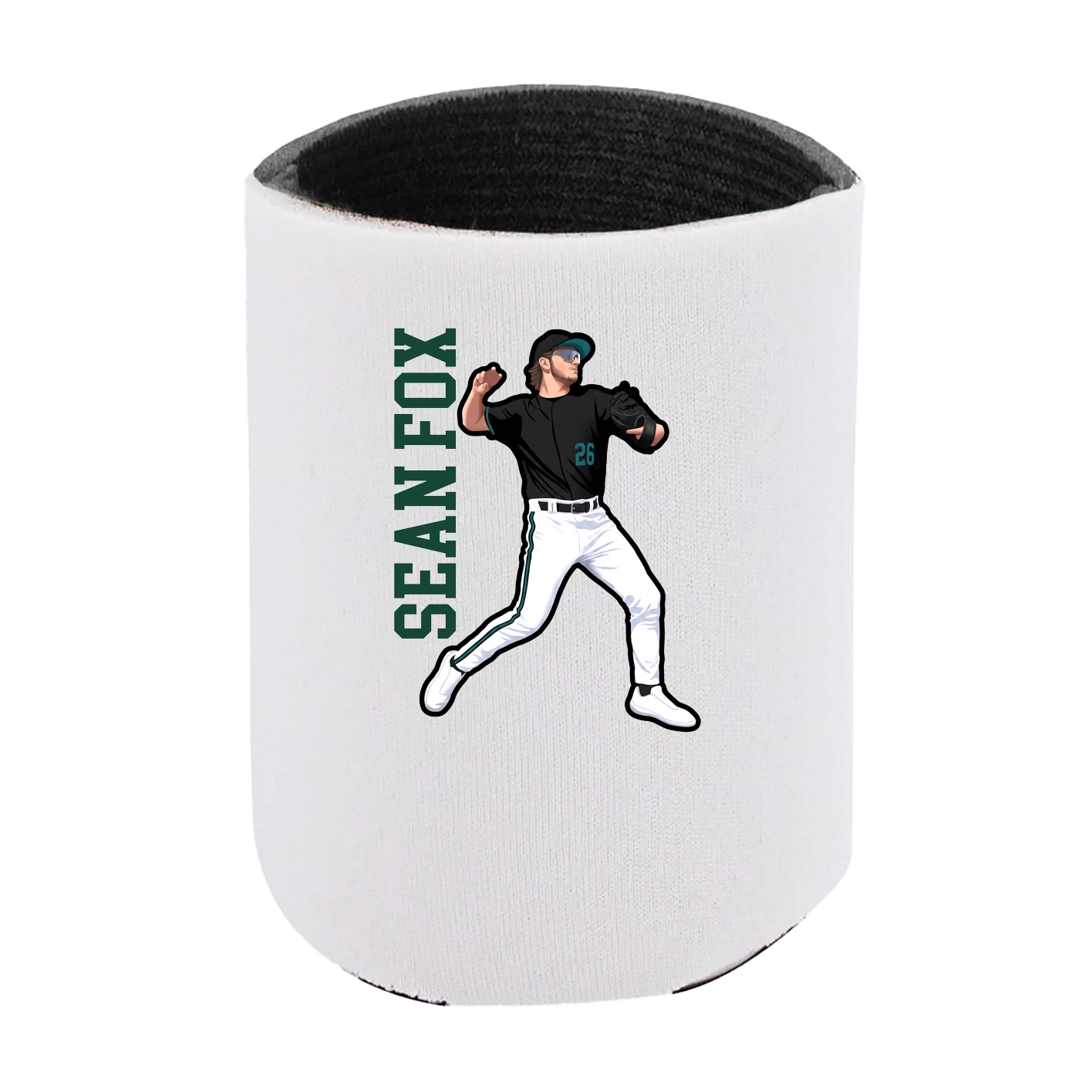 Can Holder — Name Vertical in White