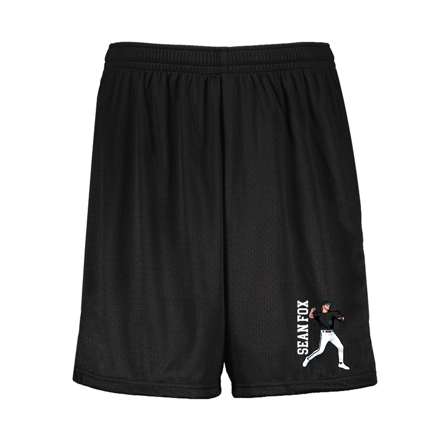 Shorts — Name Vertical in Black