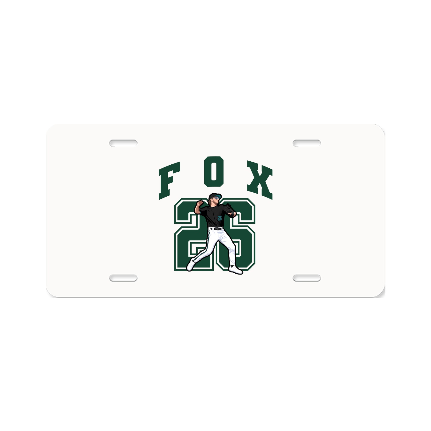License Plate — Number in Classic