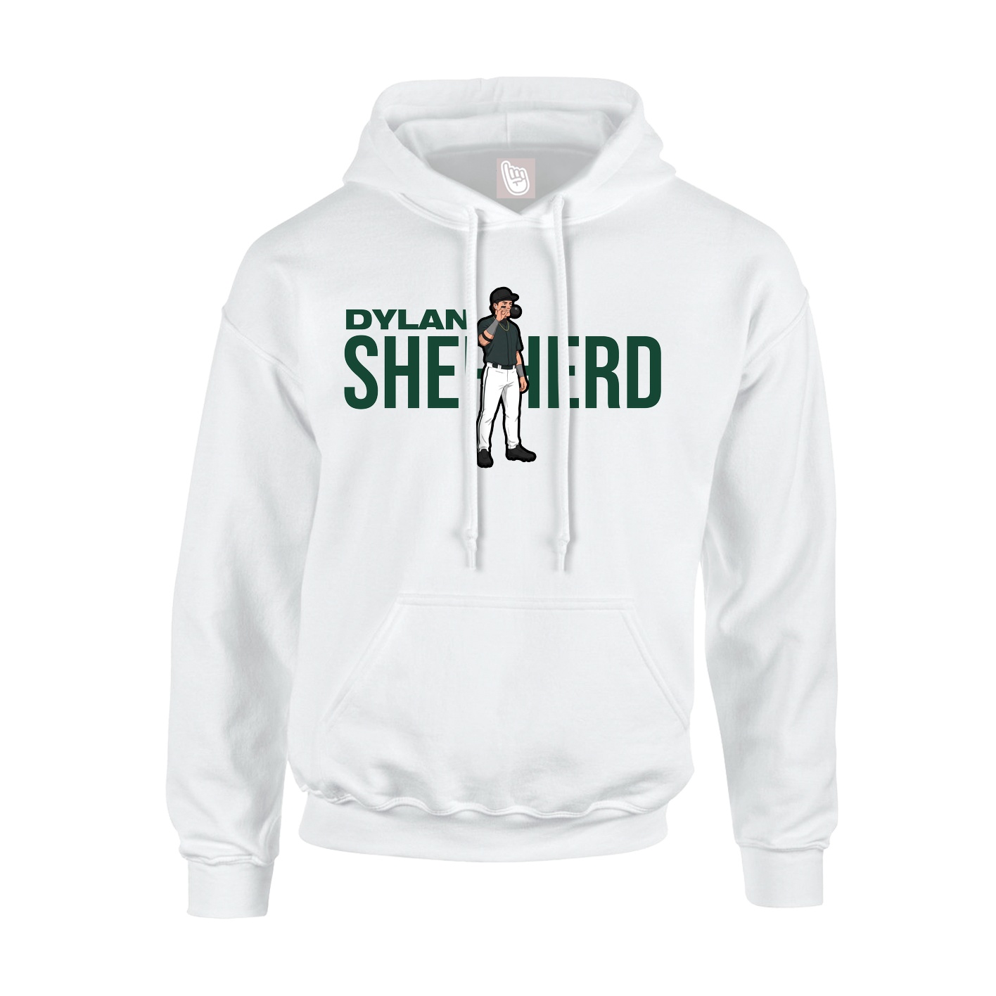 Youth Hoodie — Player Name in White