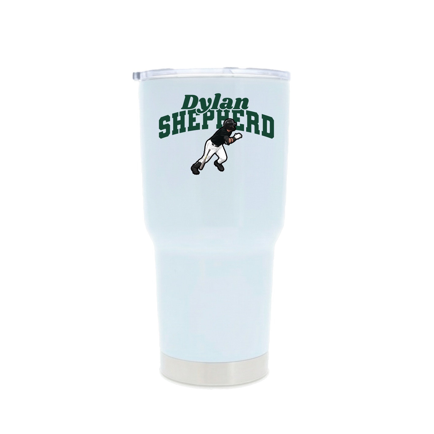 30oz Stainless Steel Tumbler — Signature Arch in White