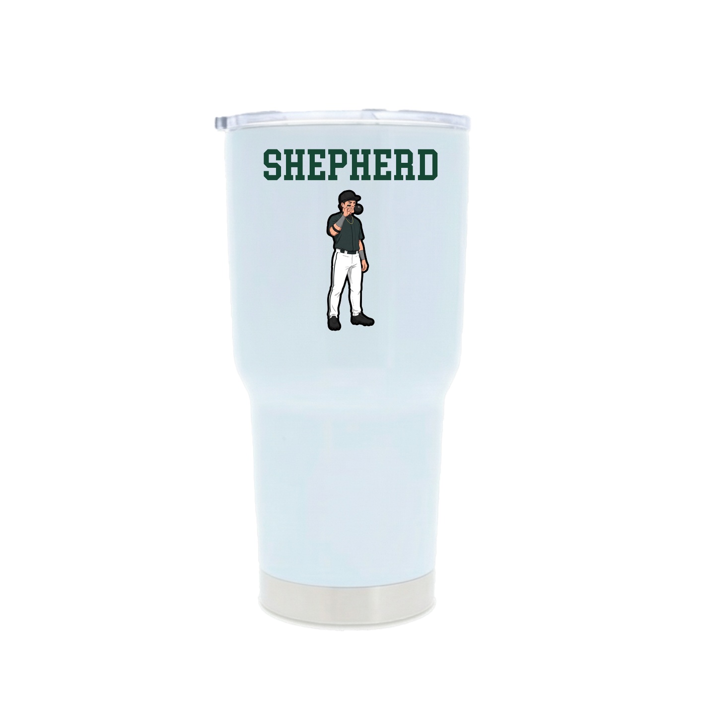 30oz Stainless Steel Tumbler — Shirsey in White