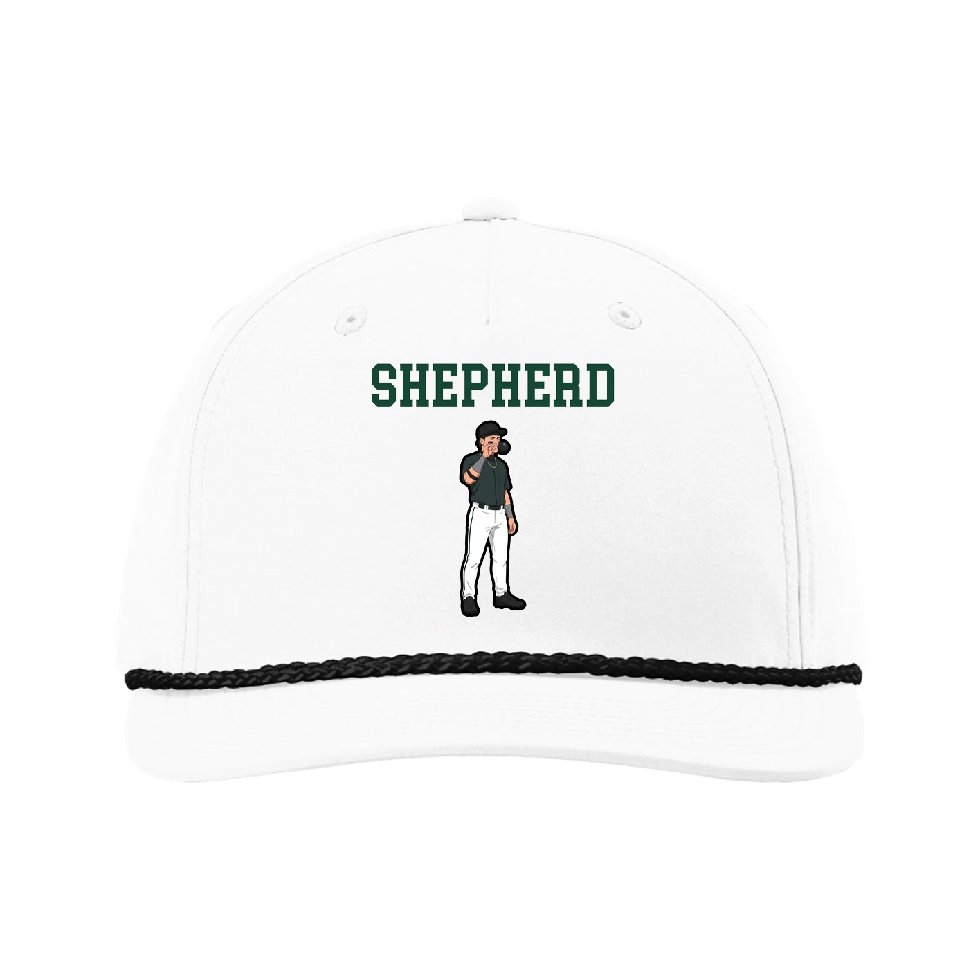 Five-Panel Classic Rope Cap — Shirsey in White