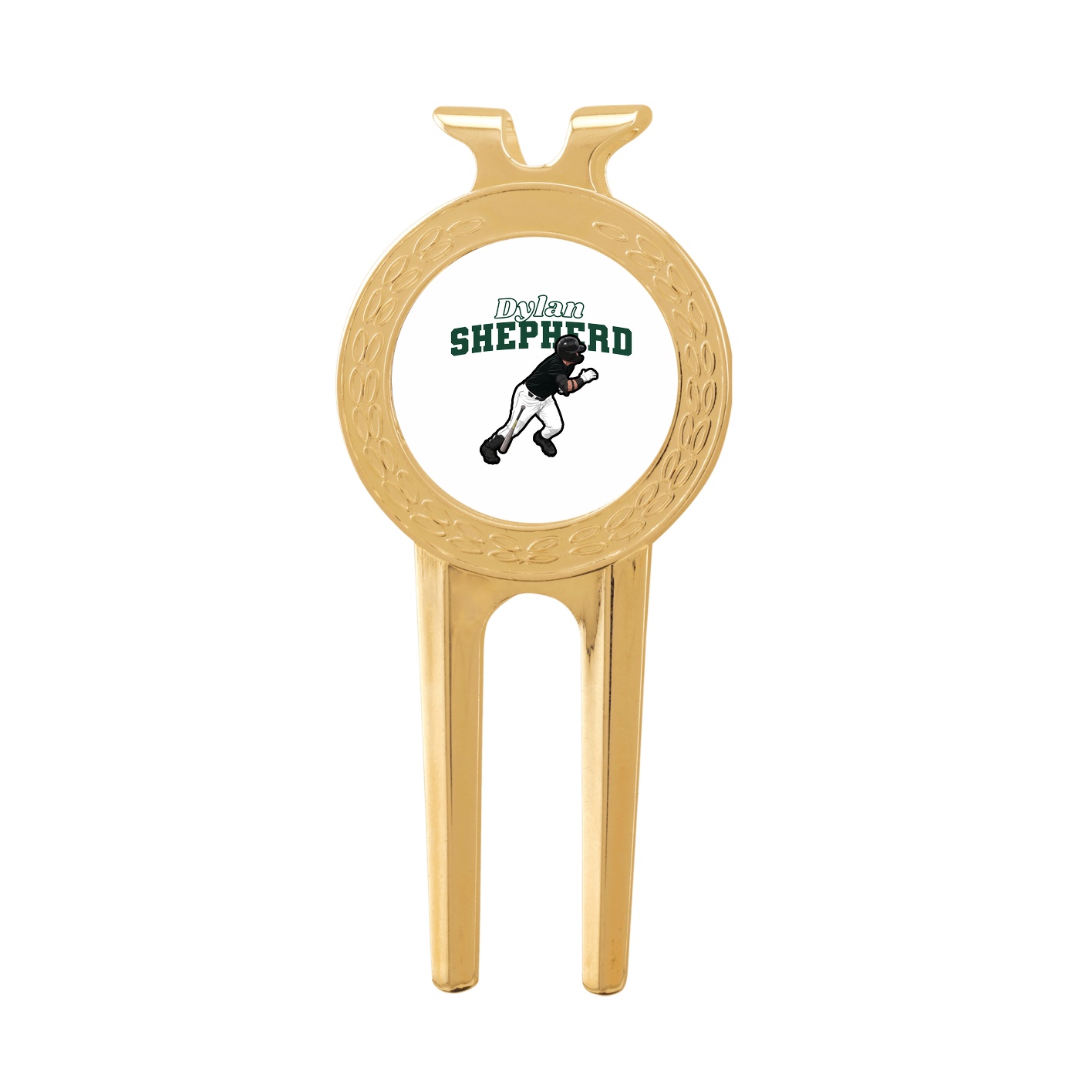 Divot Tool with Ball Marker — Name Arch in Classic