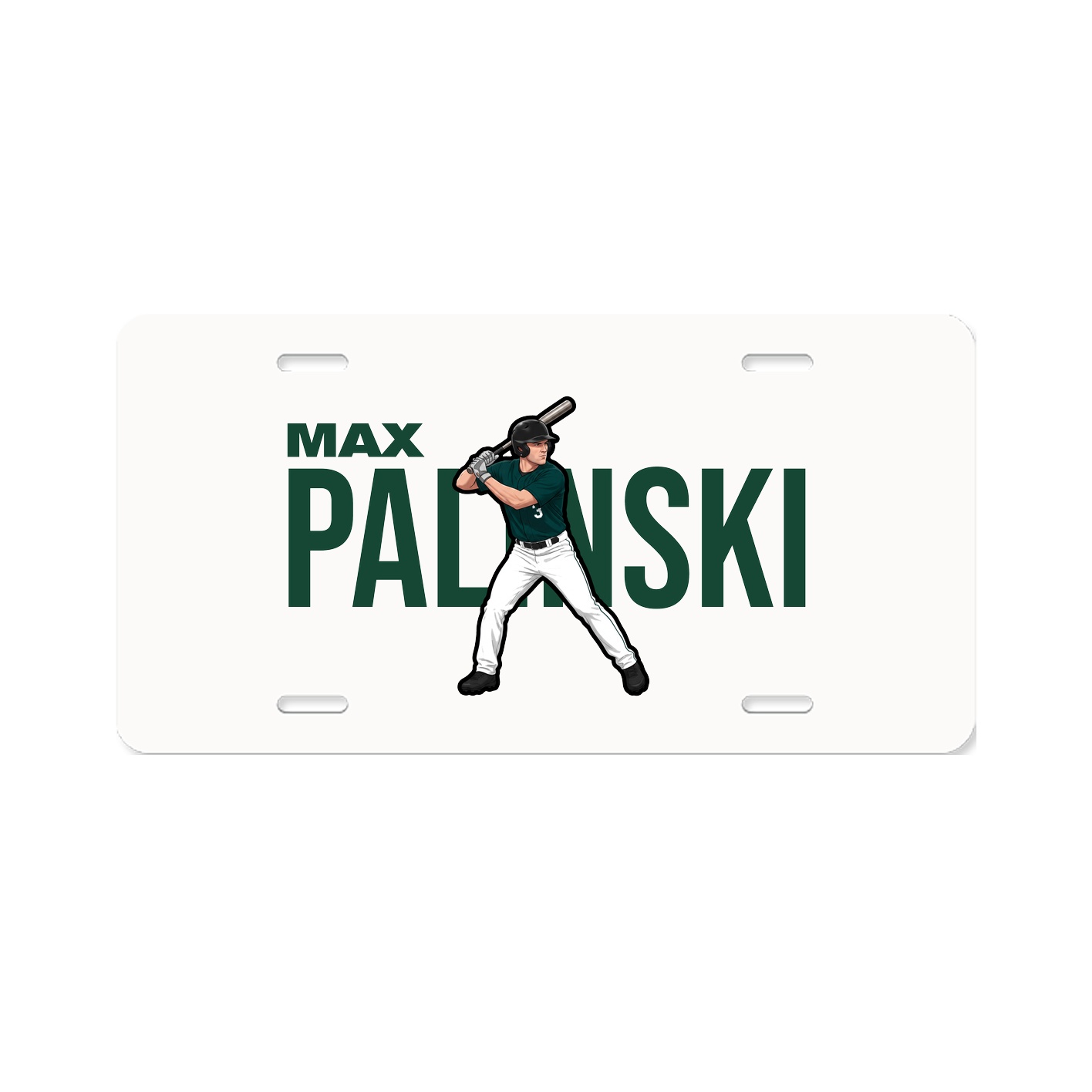 License Plate — Player Name in Classic