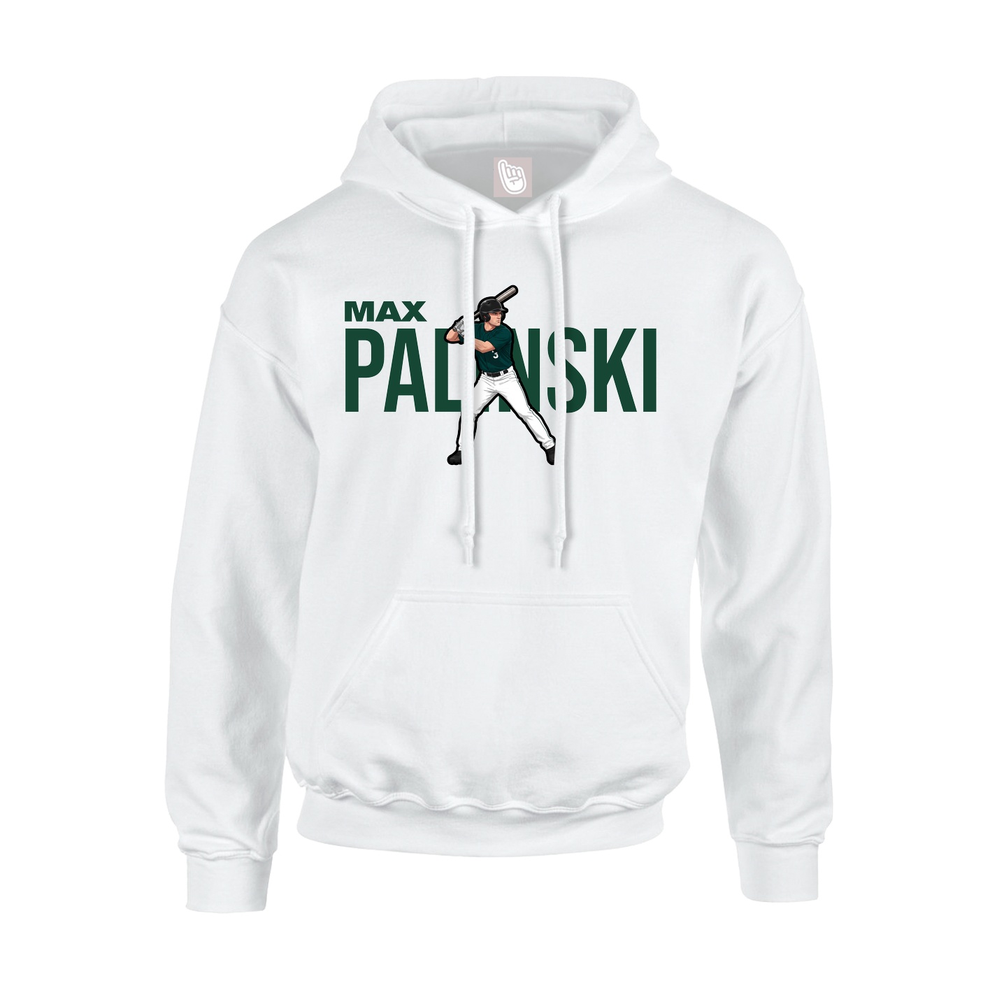 Youth Hoodie — Player Name in White