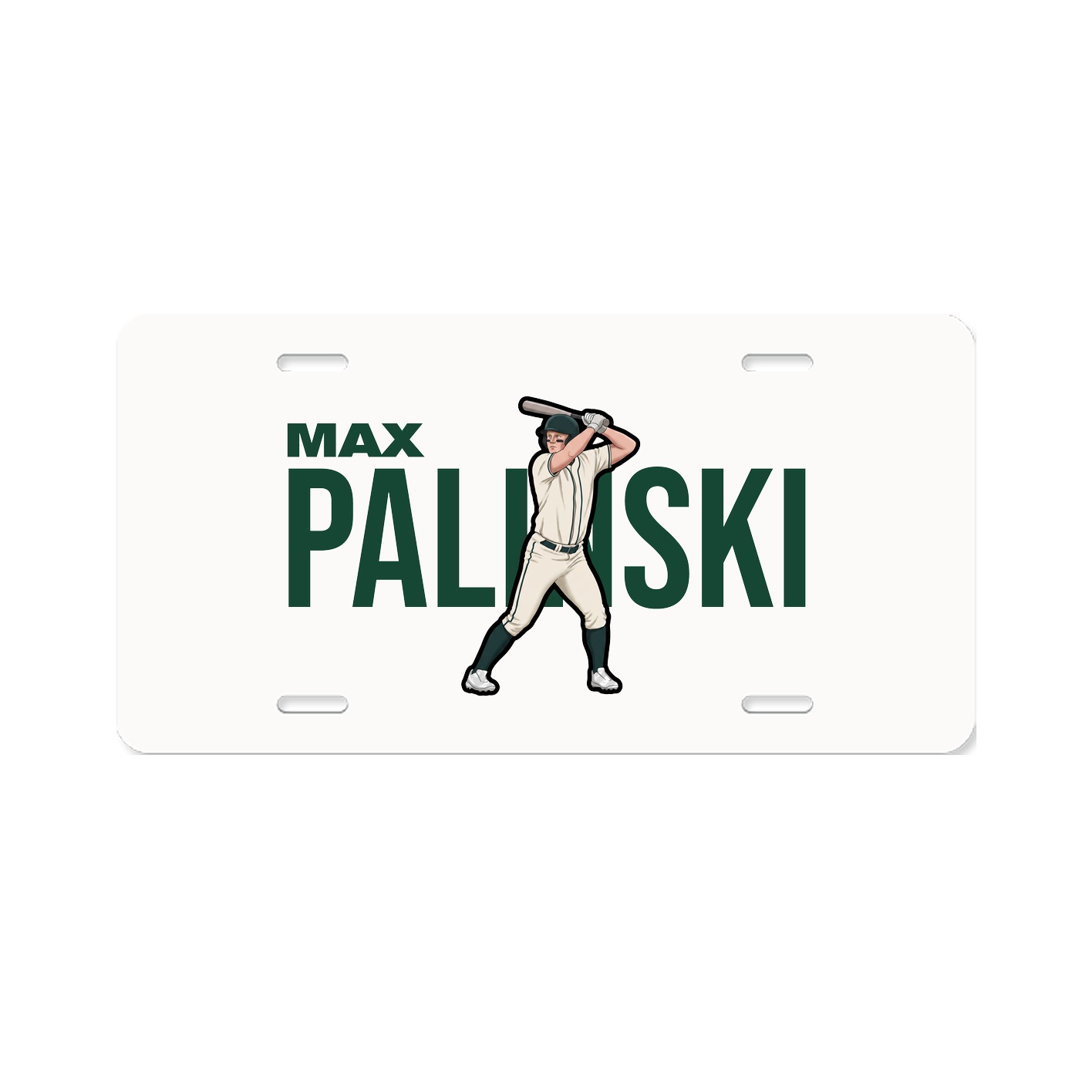 License Plate — Player Name in Classic