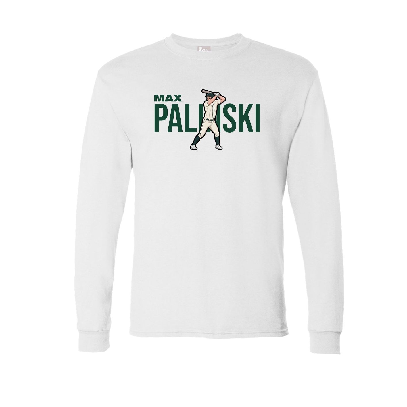 Long Sleeve Tee — Player Name in White