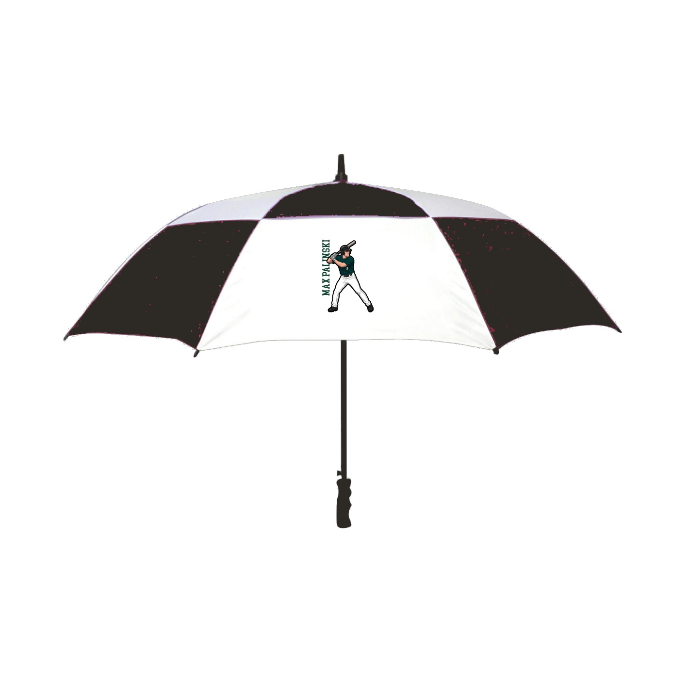 Golf Umbrella — Name Vertical in Black