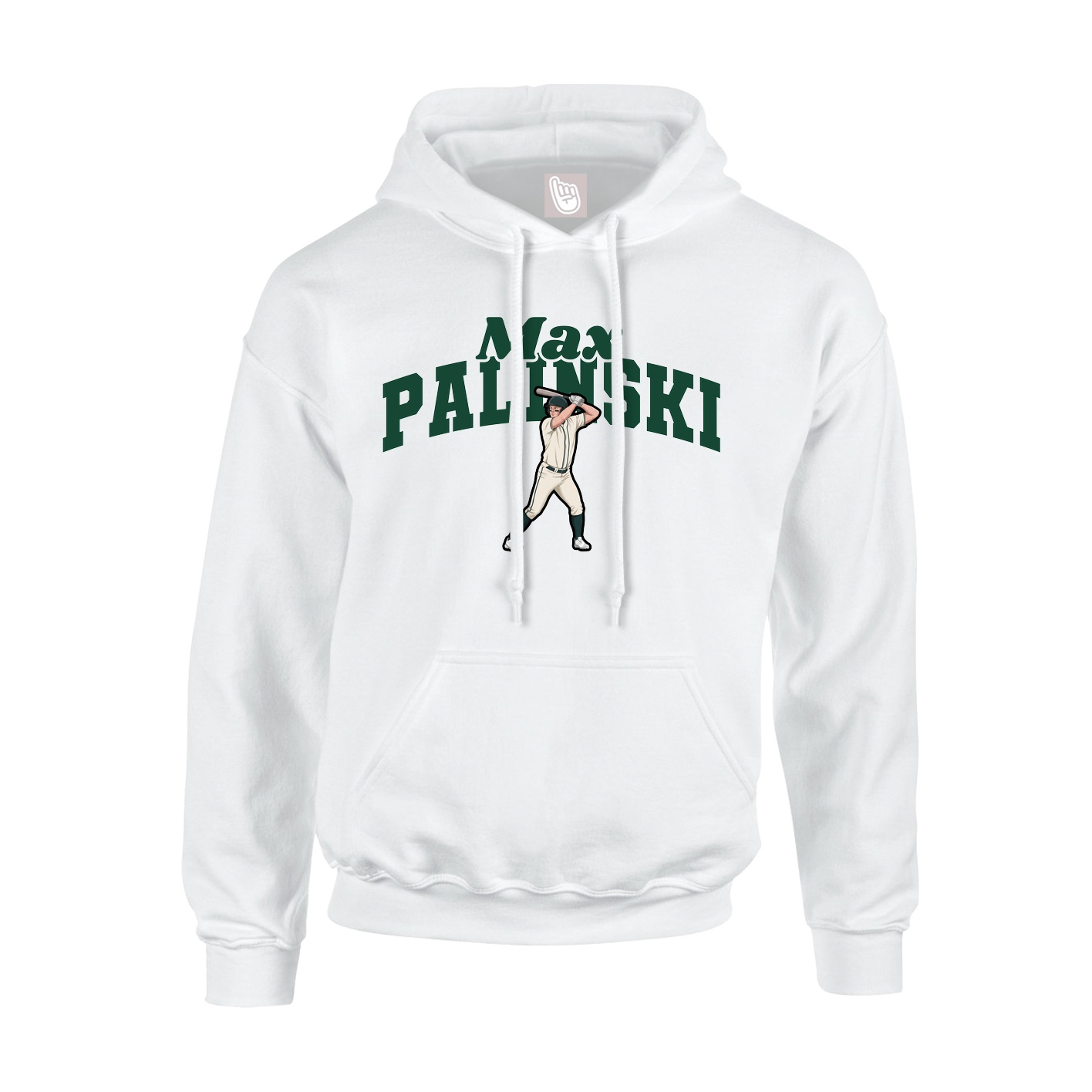 Hoodie — Signature Arch in White