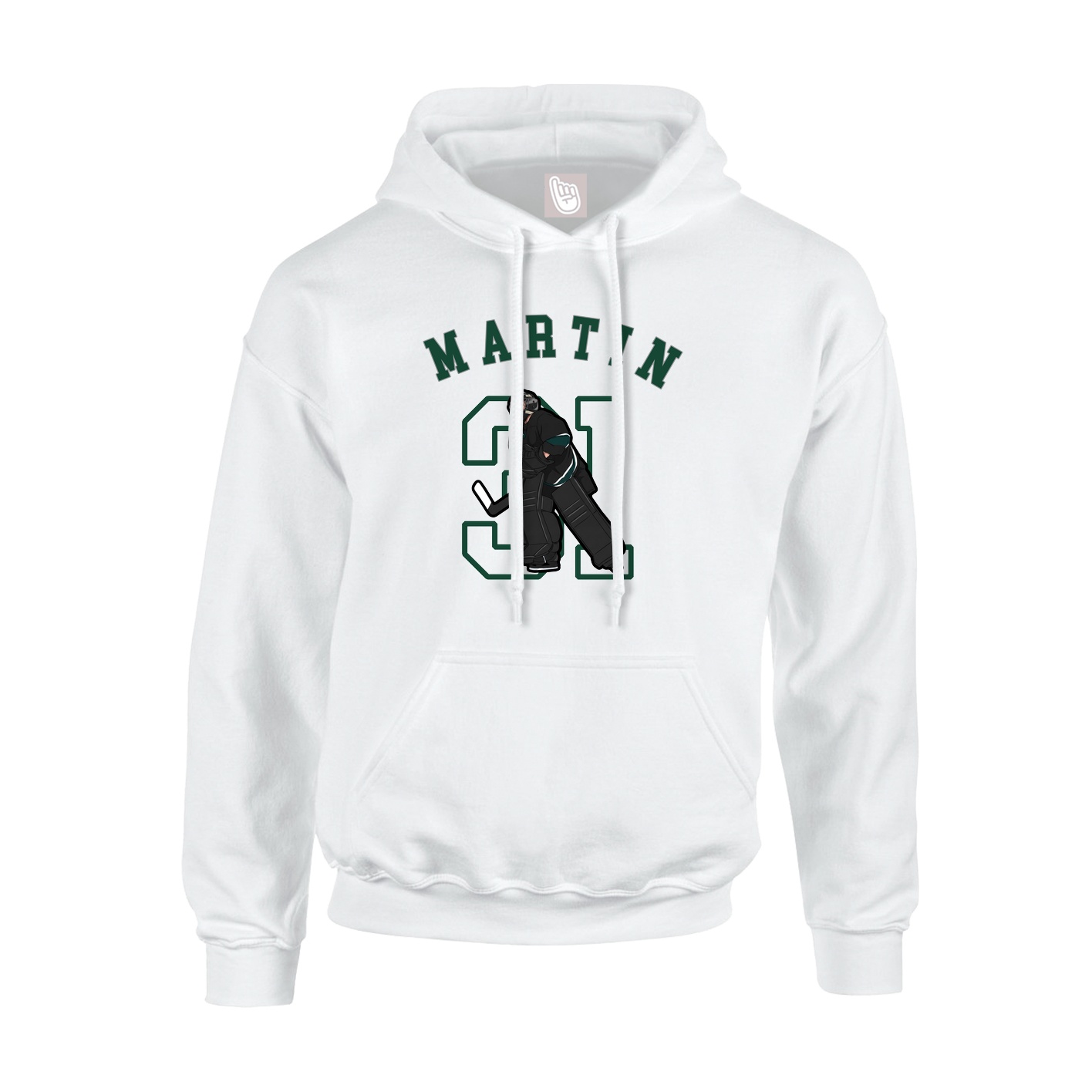 Youth Hoodie — Shirsey Arch in White