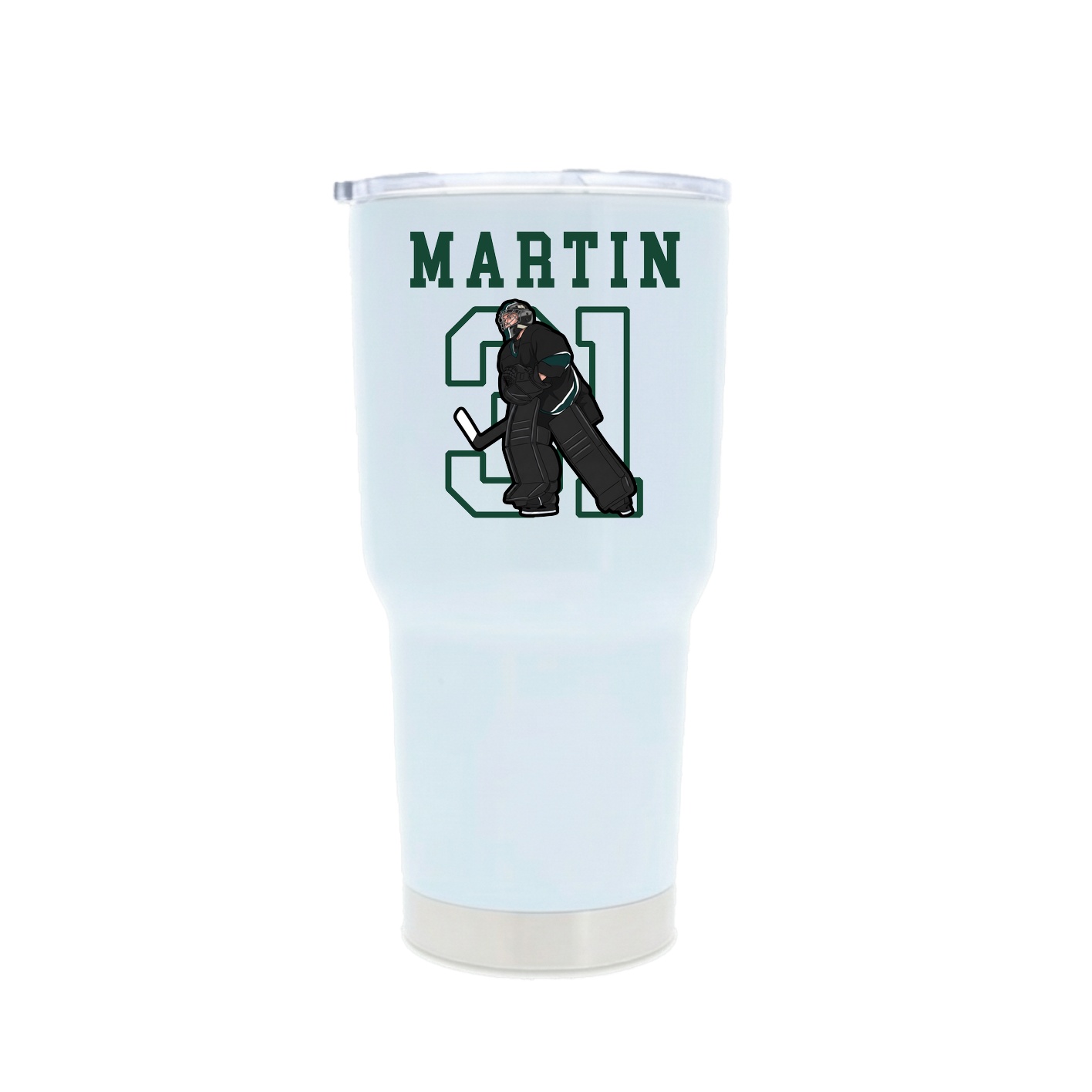 30oz Stainless Steel Tumbler — Shirsey in White