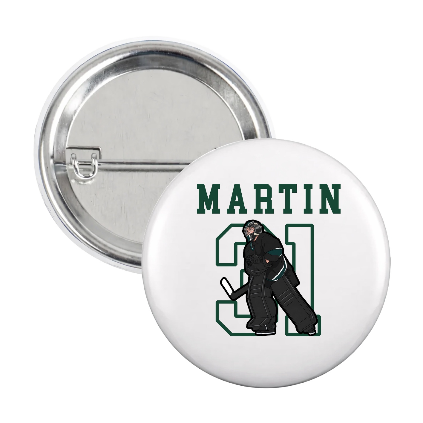 Game Day Button — Shirsey in White