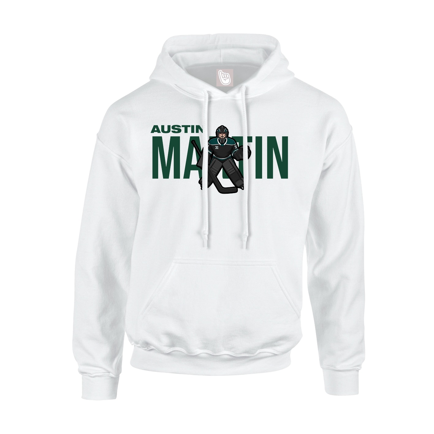 Hoodie — Player Name in White