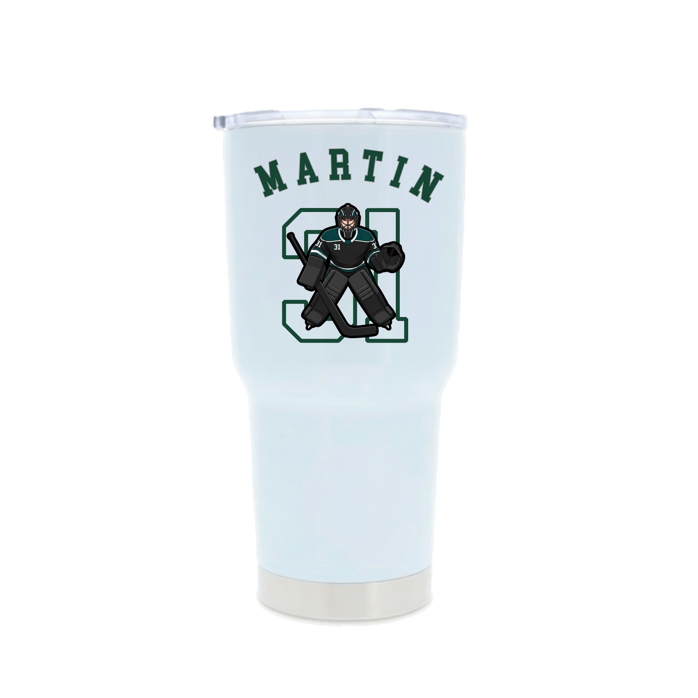 30oz Stainless Steel Tumbler — Shirsey Arch in White