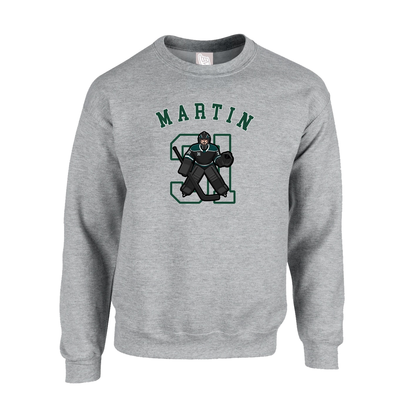 Fleece Crew — Shirsey Arch in Grey