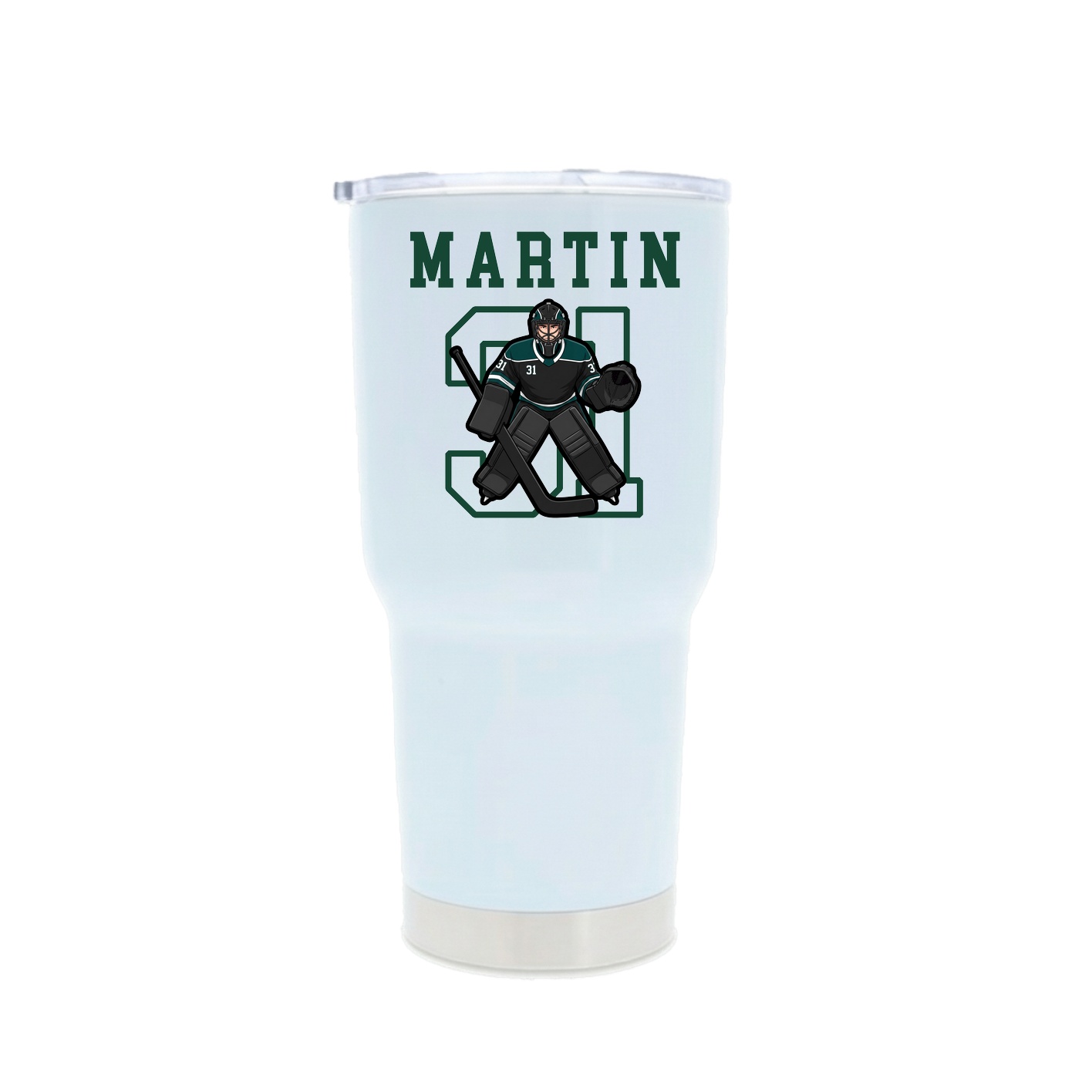30oz Stainless Steel Tumbler — Shirsey in White