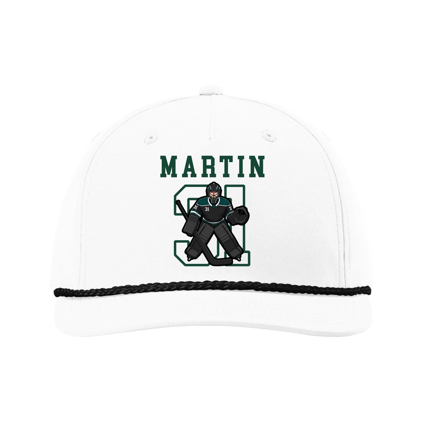Five-Panel Classic Rope Cap — Shirsey in White