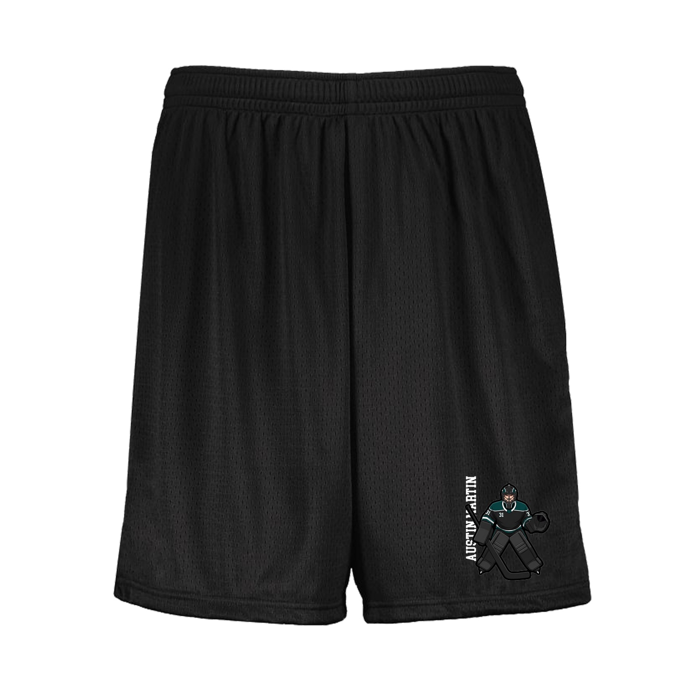 Shorts — Name Vertical in Black