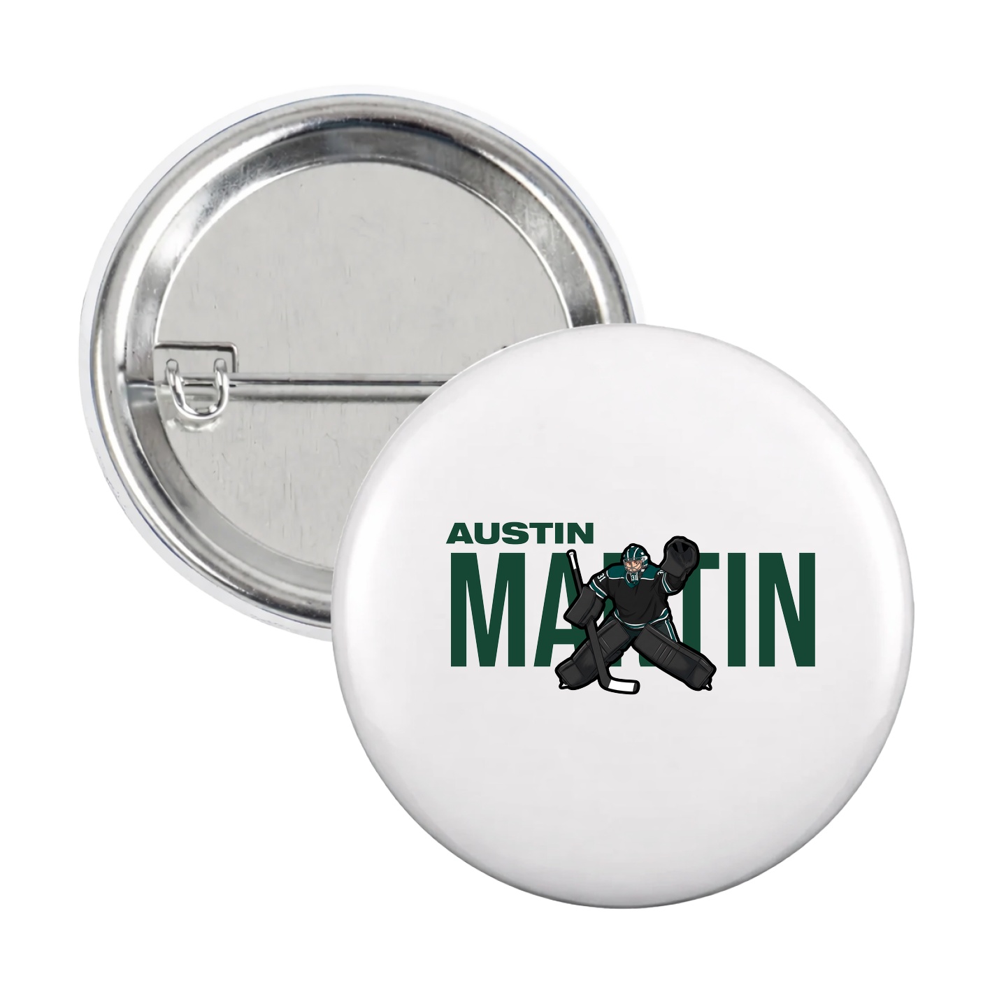 Game Day Button — Player Name in White