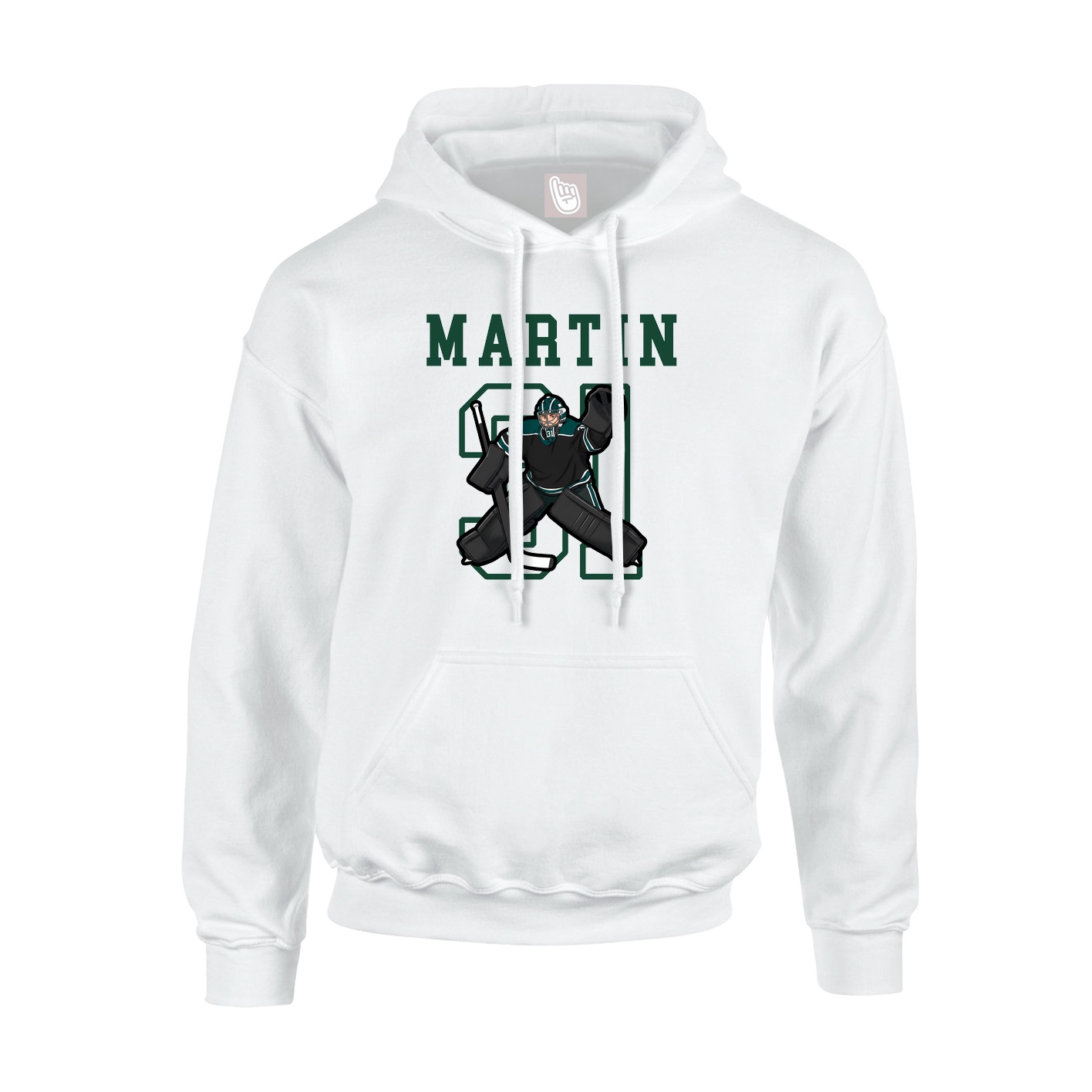 Hoodie — Shirsey in White