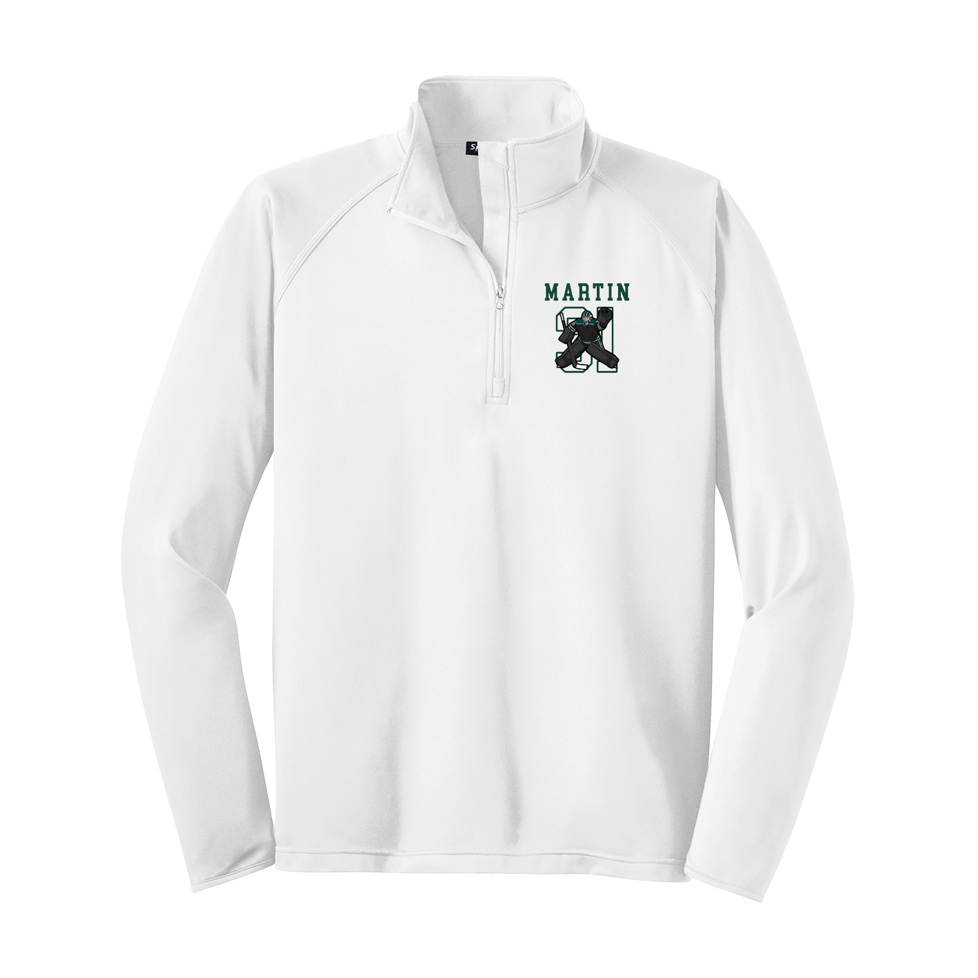 Q-Zip Pullover — Shirsey in White