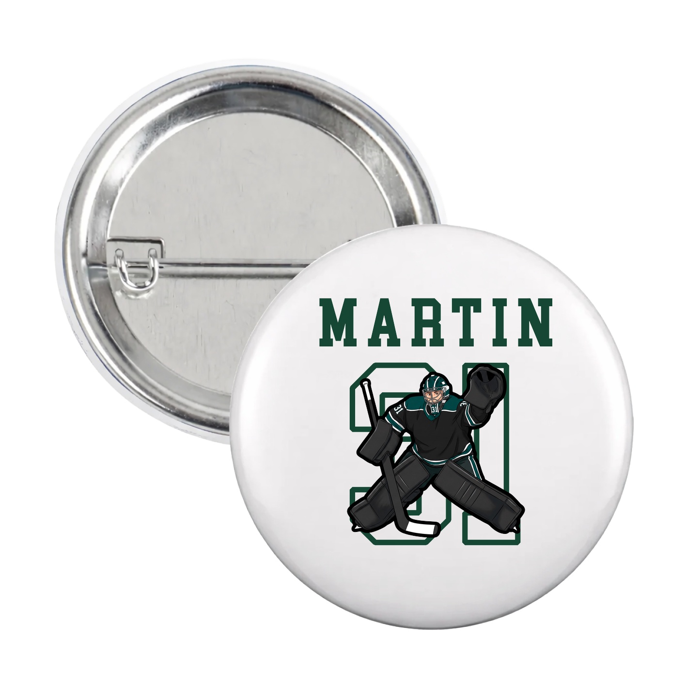Game Day Button — Shirsey in White