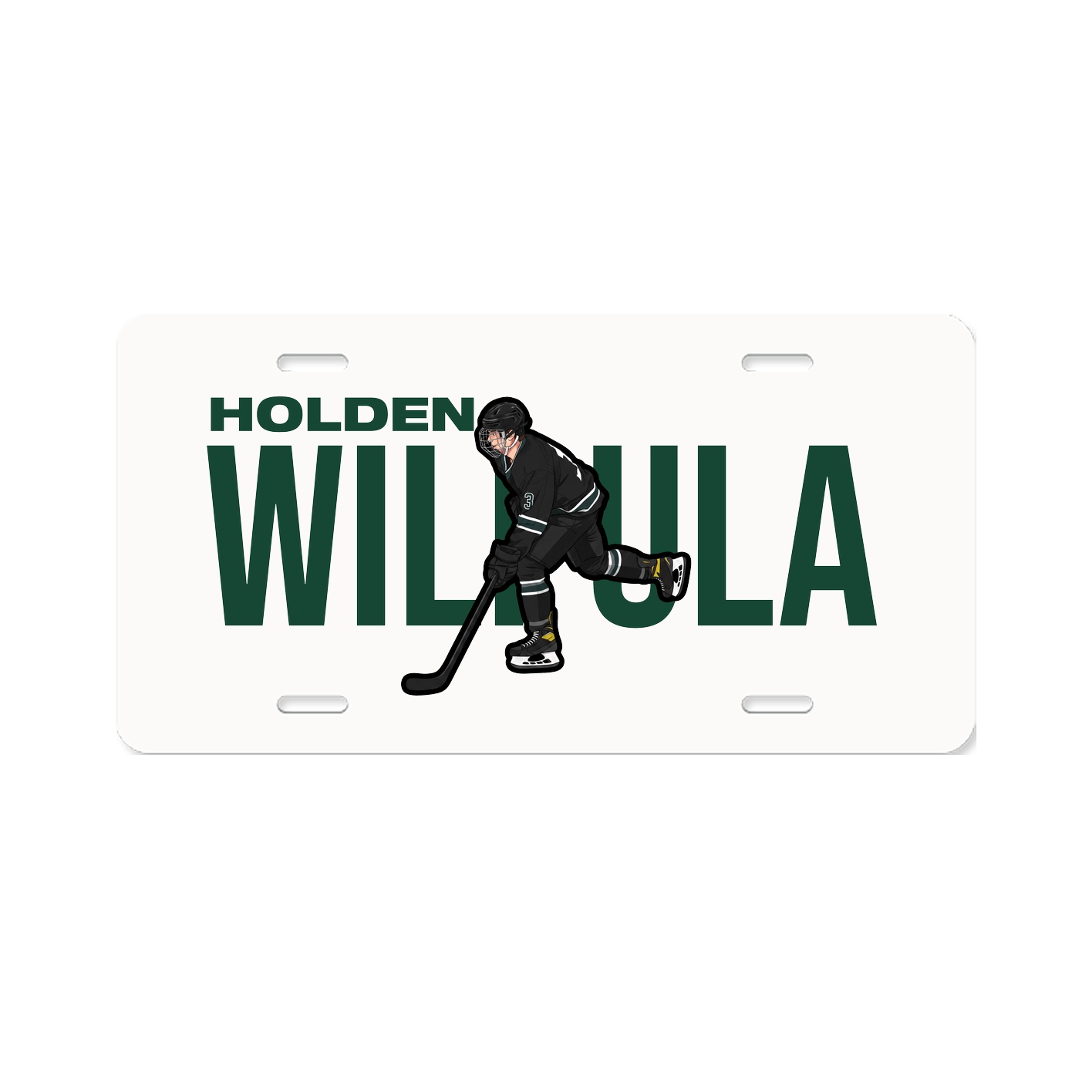 License Plate — Player Name in Classic