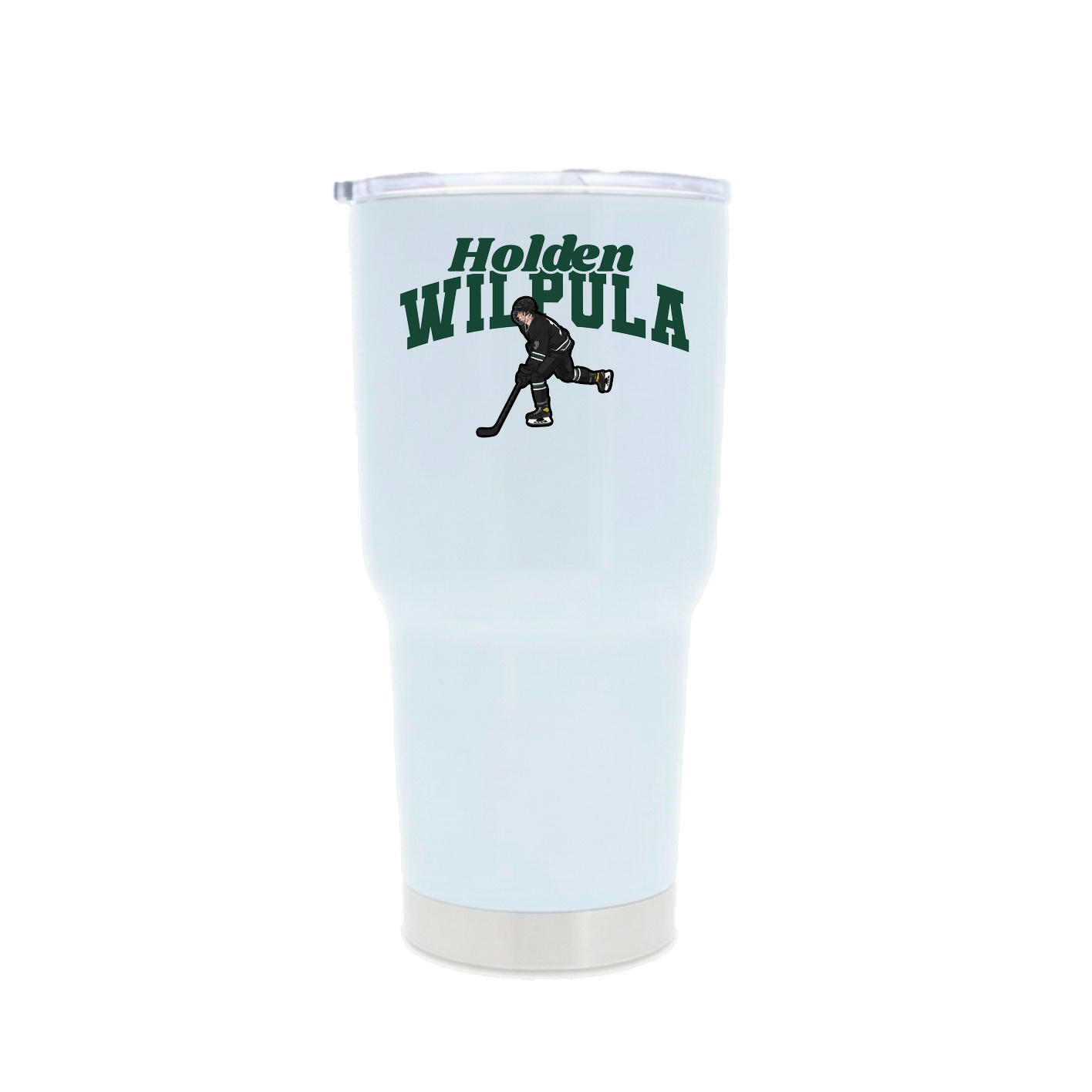 30oz Stainless Steel Tumbler — Signature Arch in White