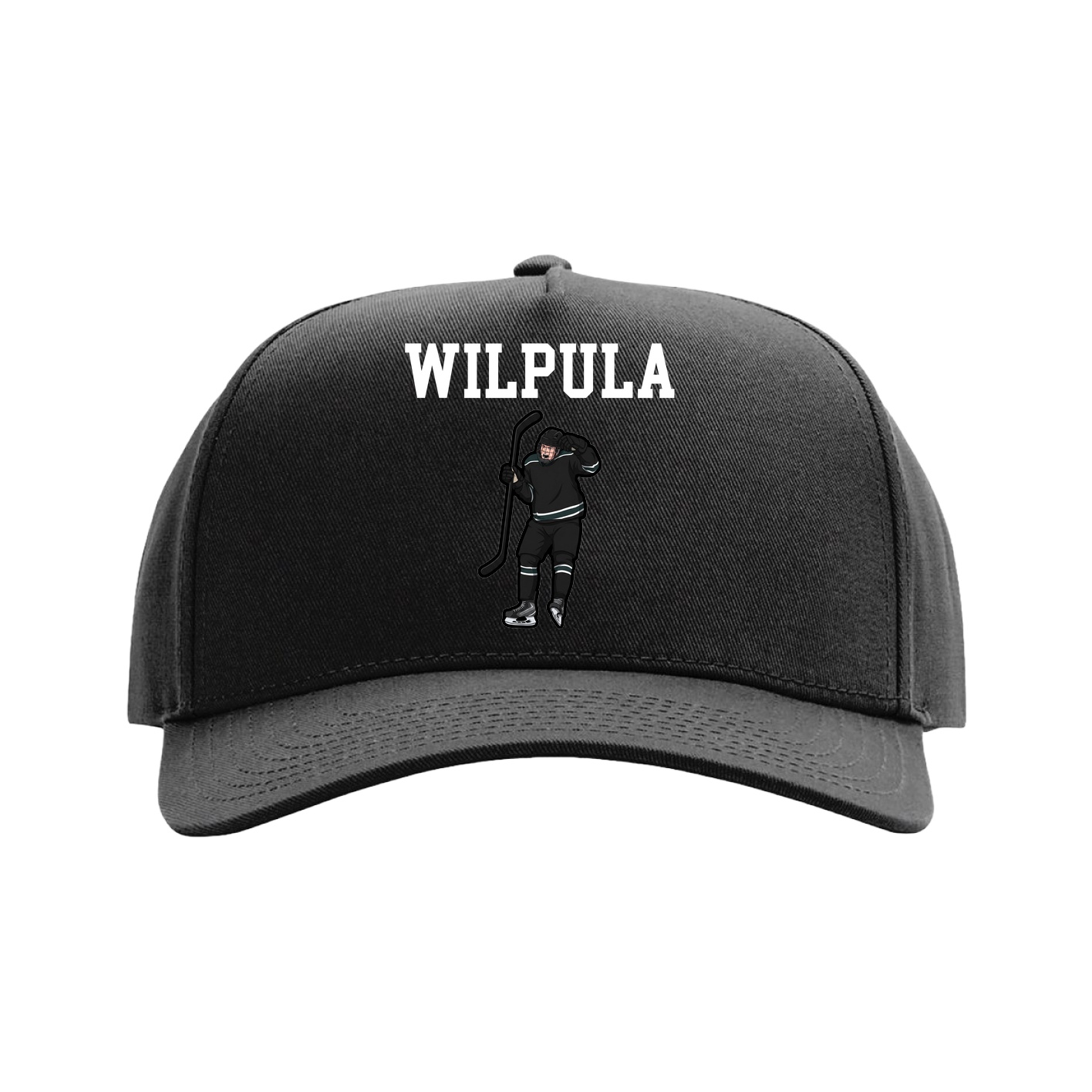 Full Fabric Five-Panel Champ Cap — Shirsey in Black