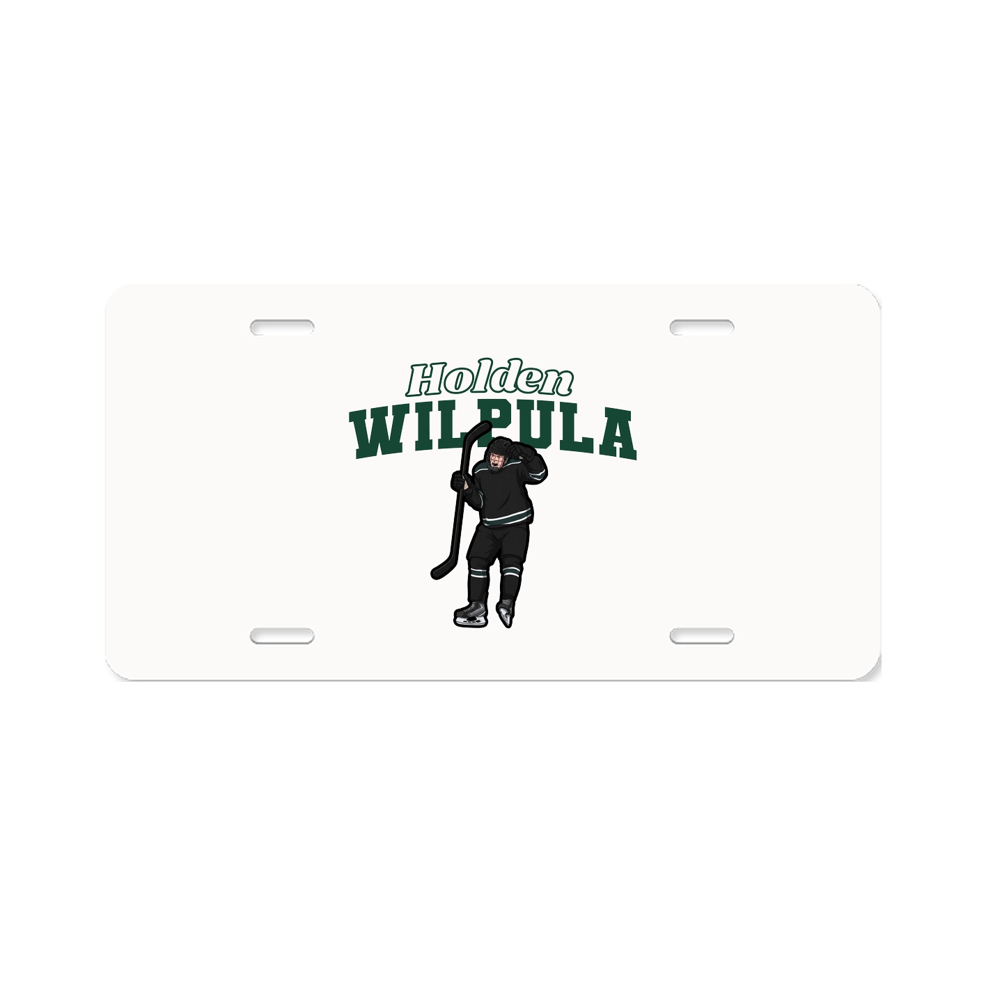 License Plate — Name Arch in Classic