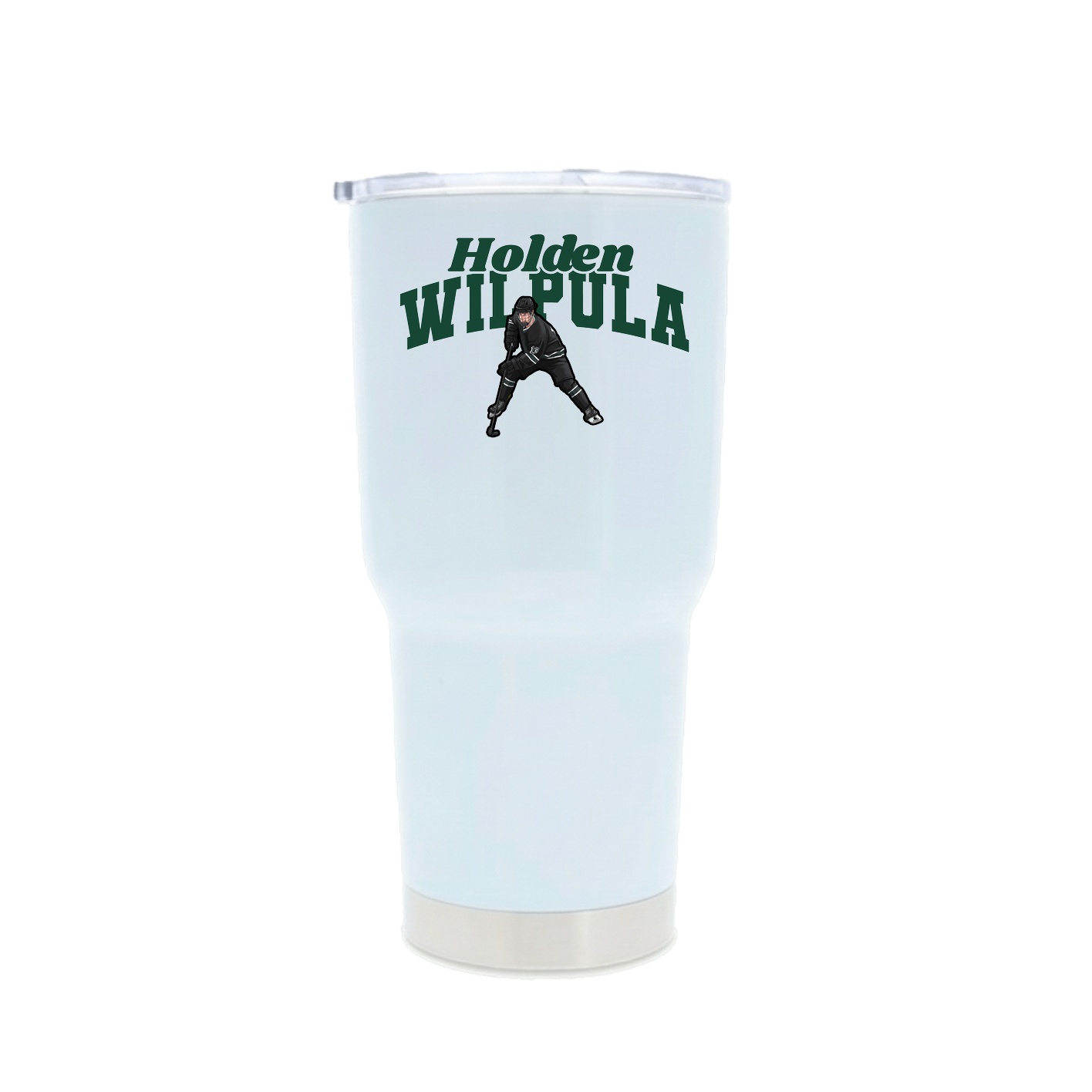 30oz Stainless Steel Tumbler — Signature Arch in White
