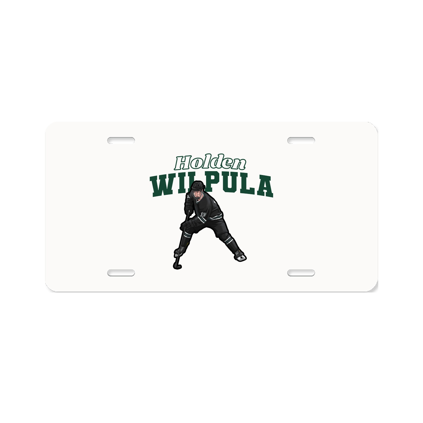 License Plate — Name Arch in Classic