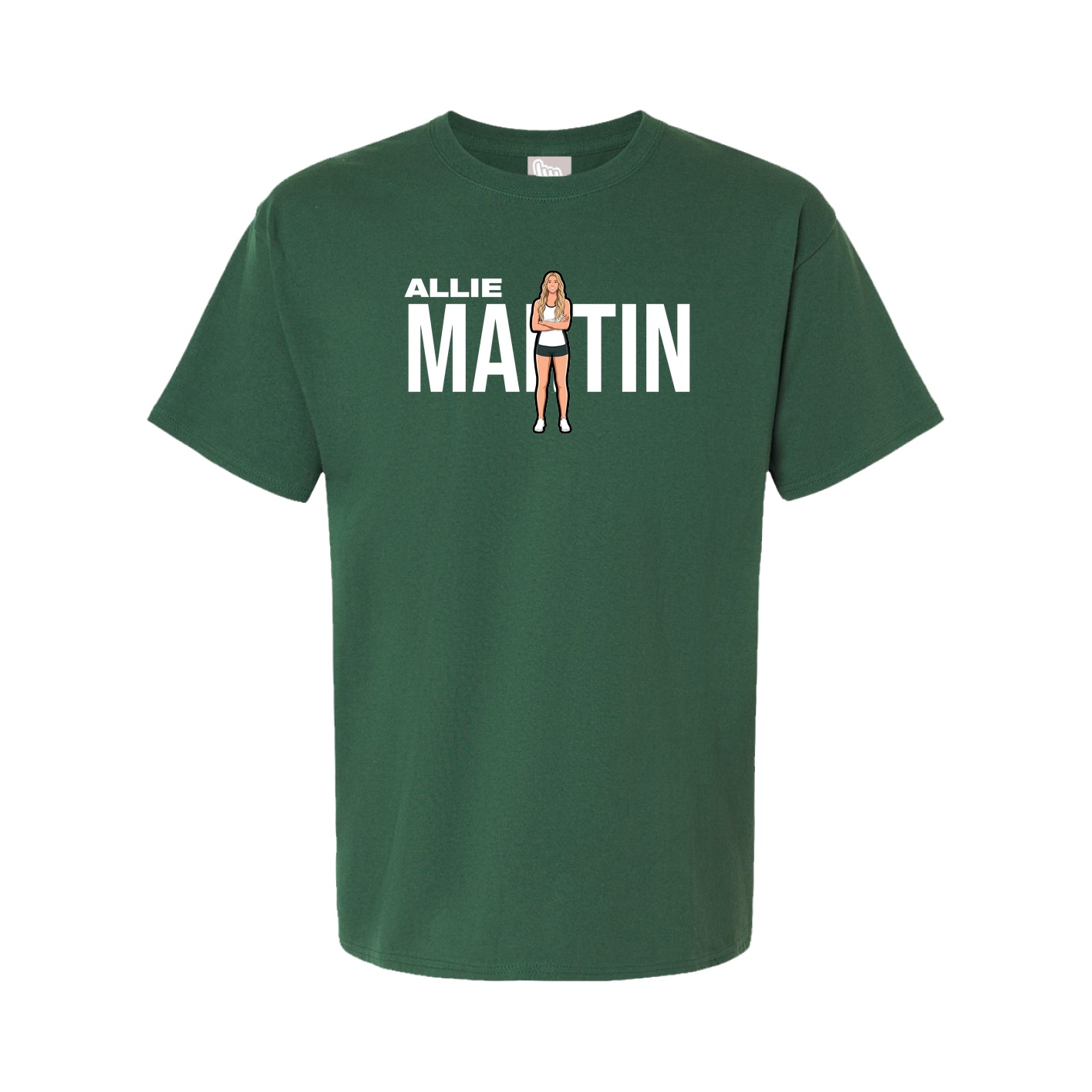 Youth Tee — Player Name in Green