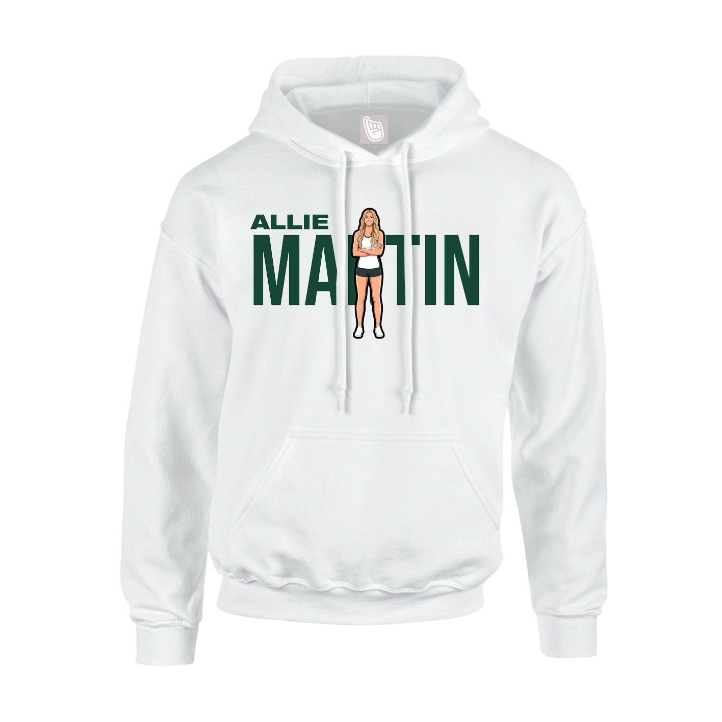 Hoodie — Player Name in White