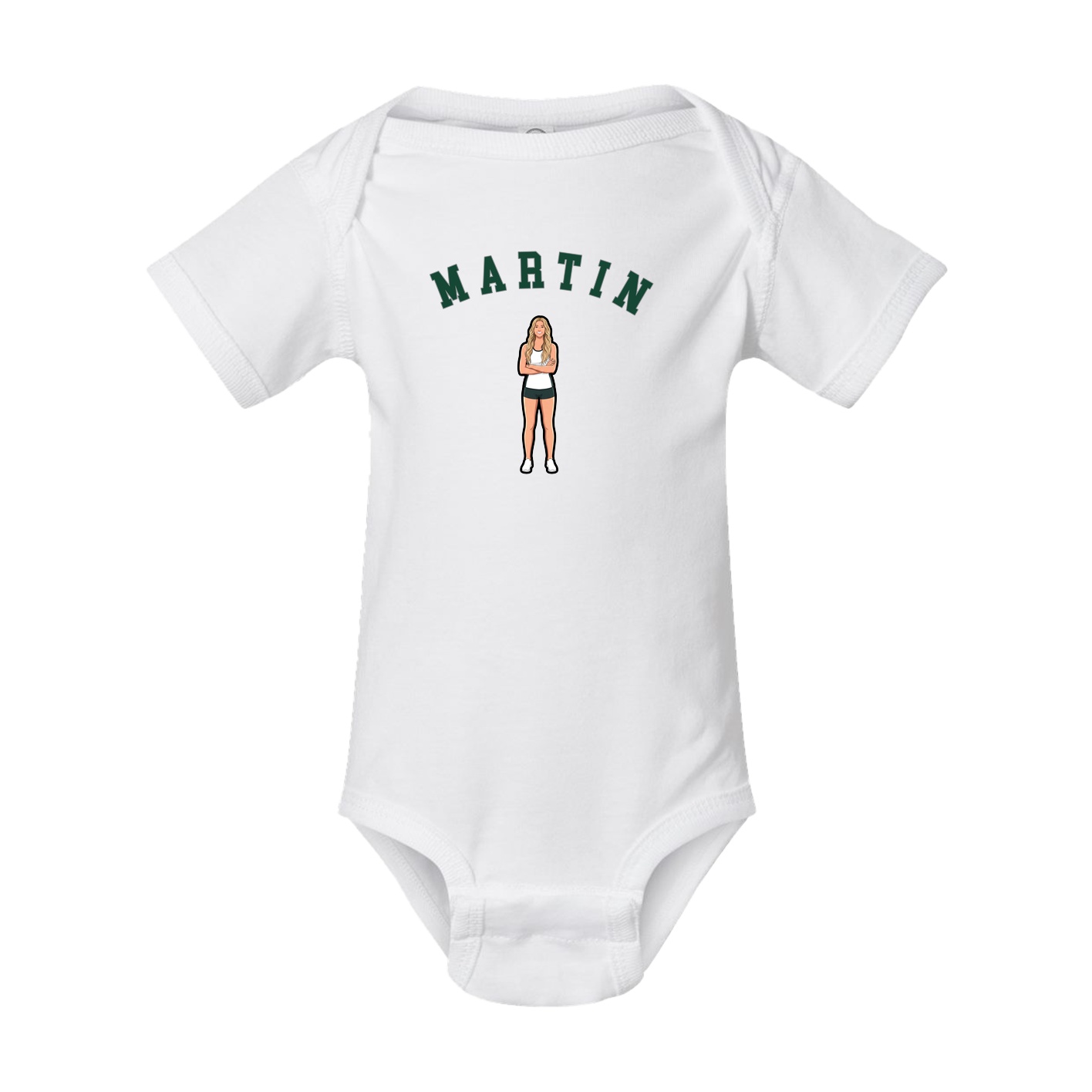 Baby Onesie — Shirsey Arch in White