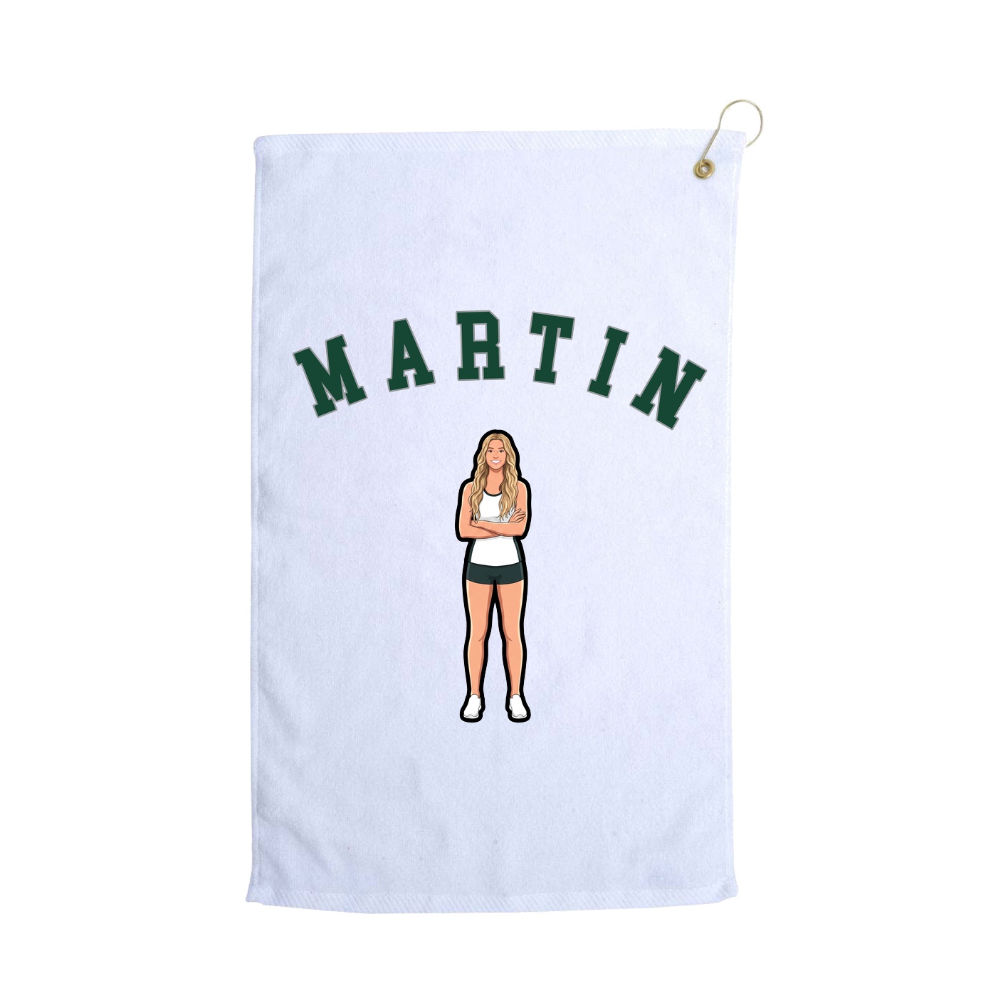 Golf Towel — Shirsey Arch in White