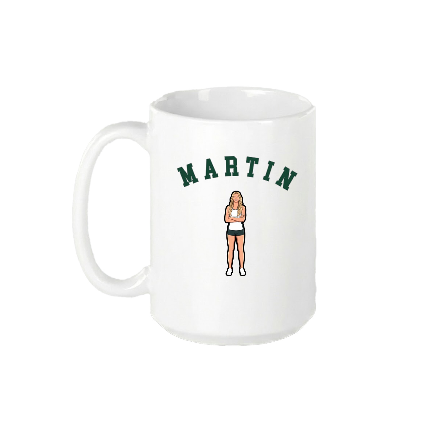 15oz Coffee Mug — Shirsey Arch in White