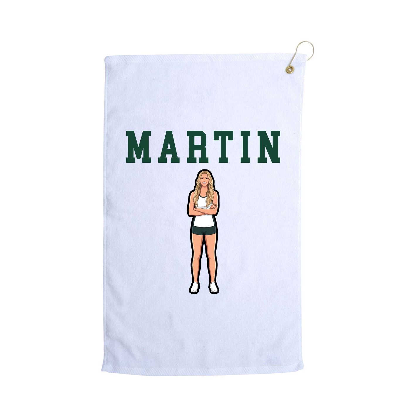 Golf Towel — Shirsey in White