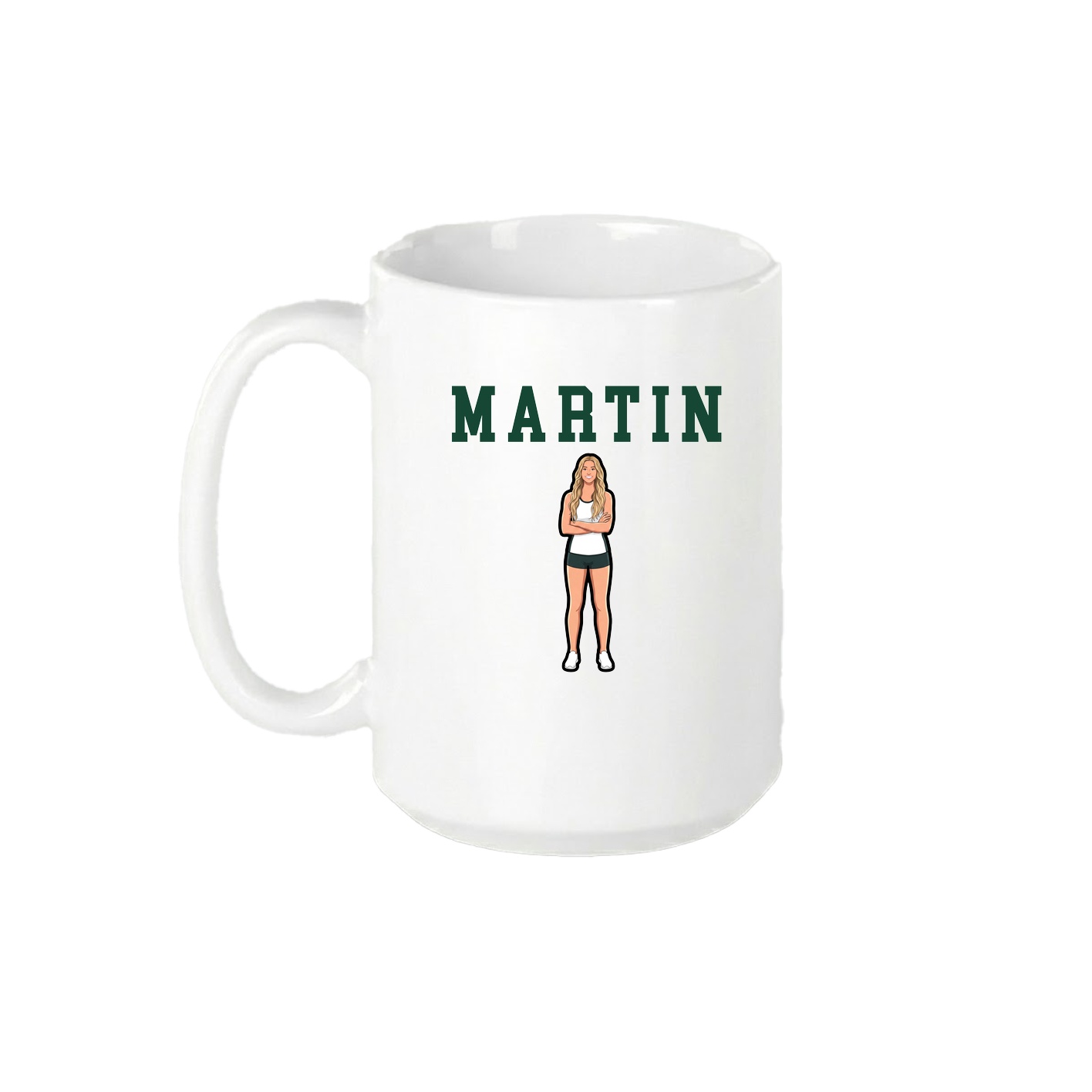 15oz Coffee Mug — Shirsey in White