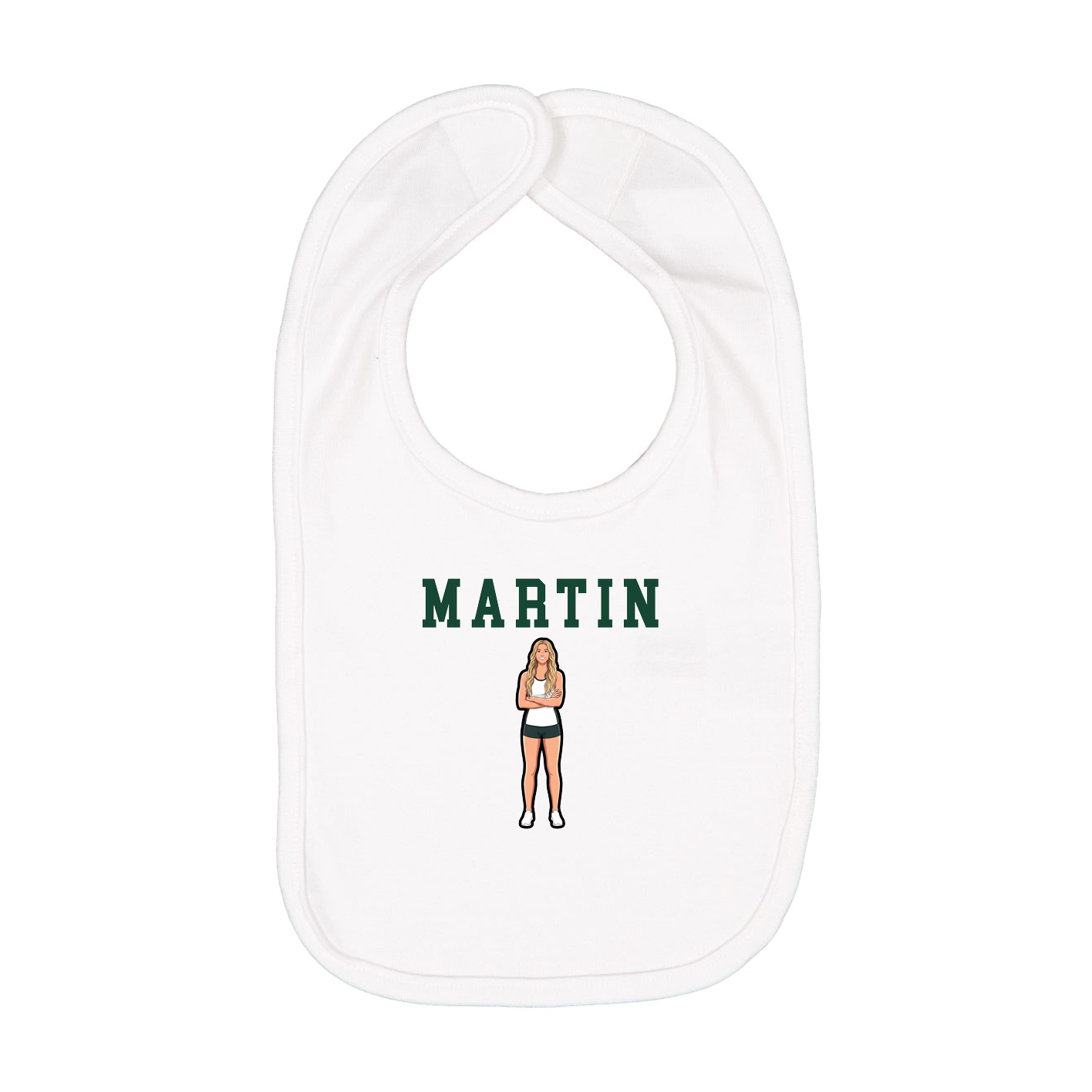 Infant Bib — Shirsey in White