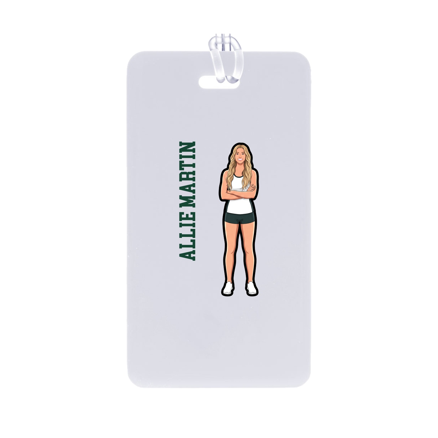 Bag Tag — Name Vertical in Classic