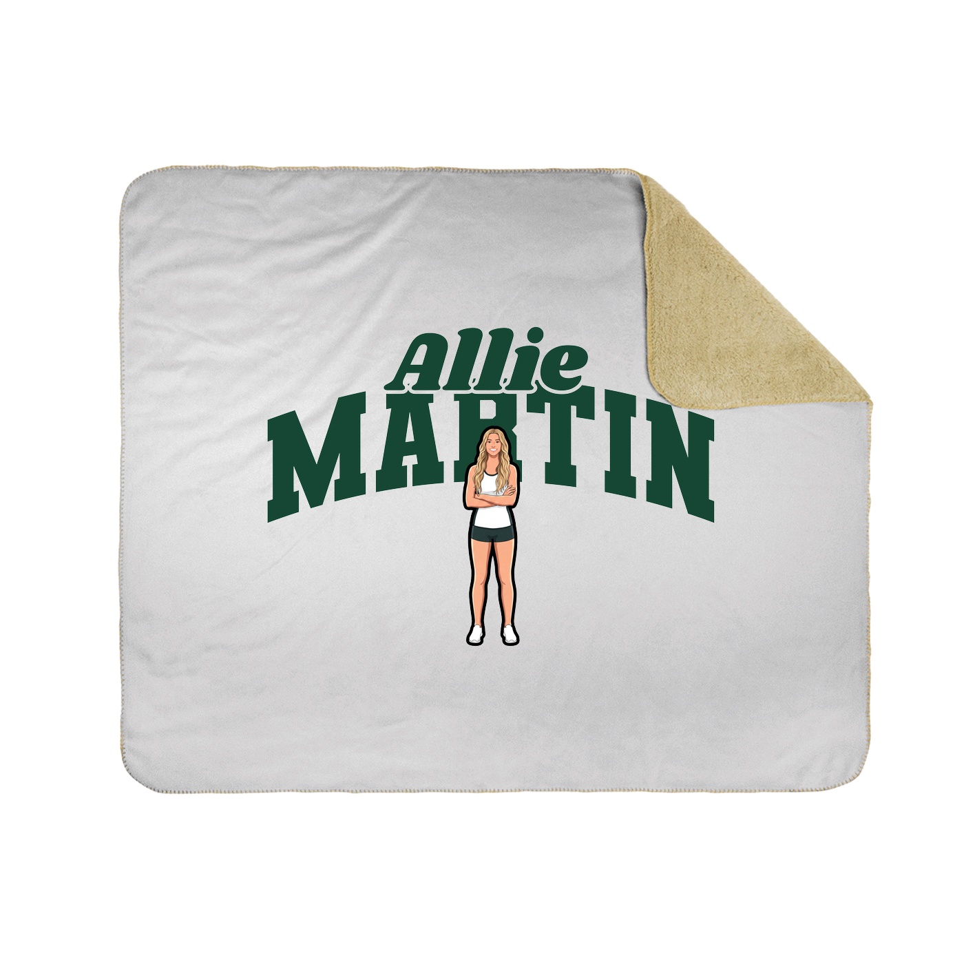 Throw Blanket — Signature Arch in White