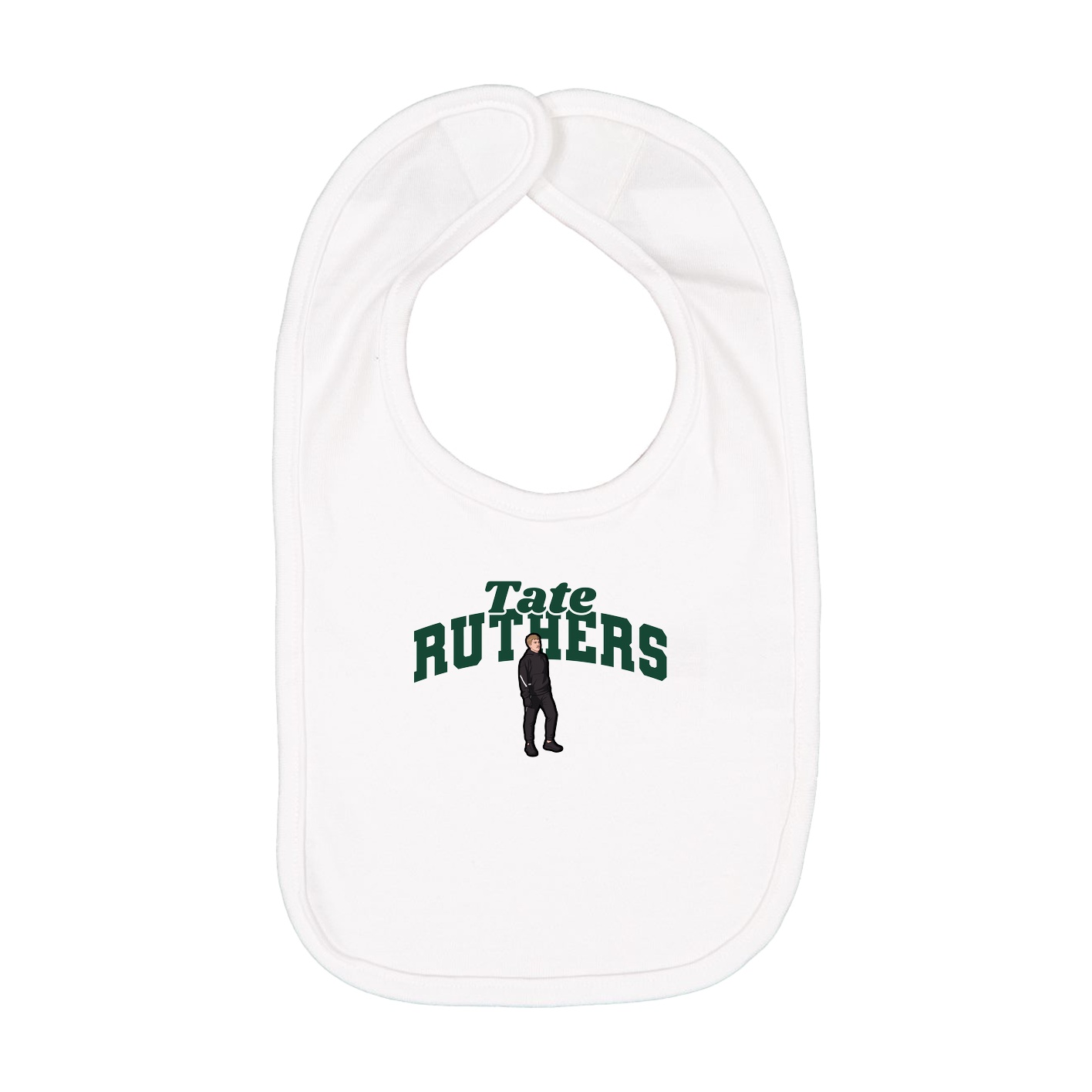 Infant Bib — Signature Arch in White