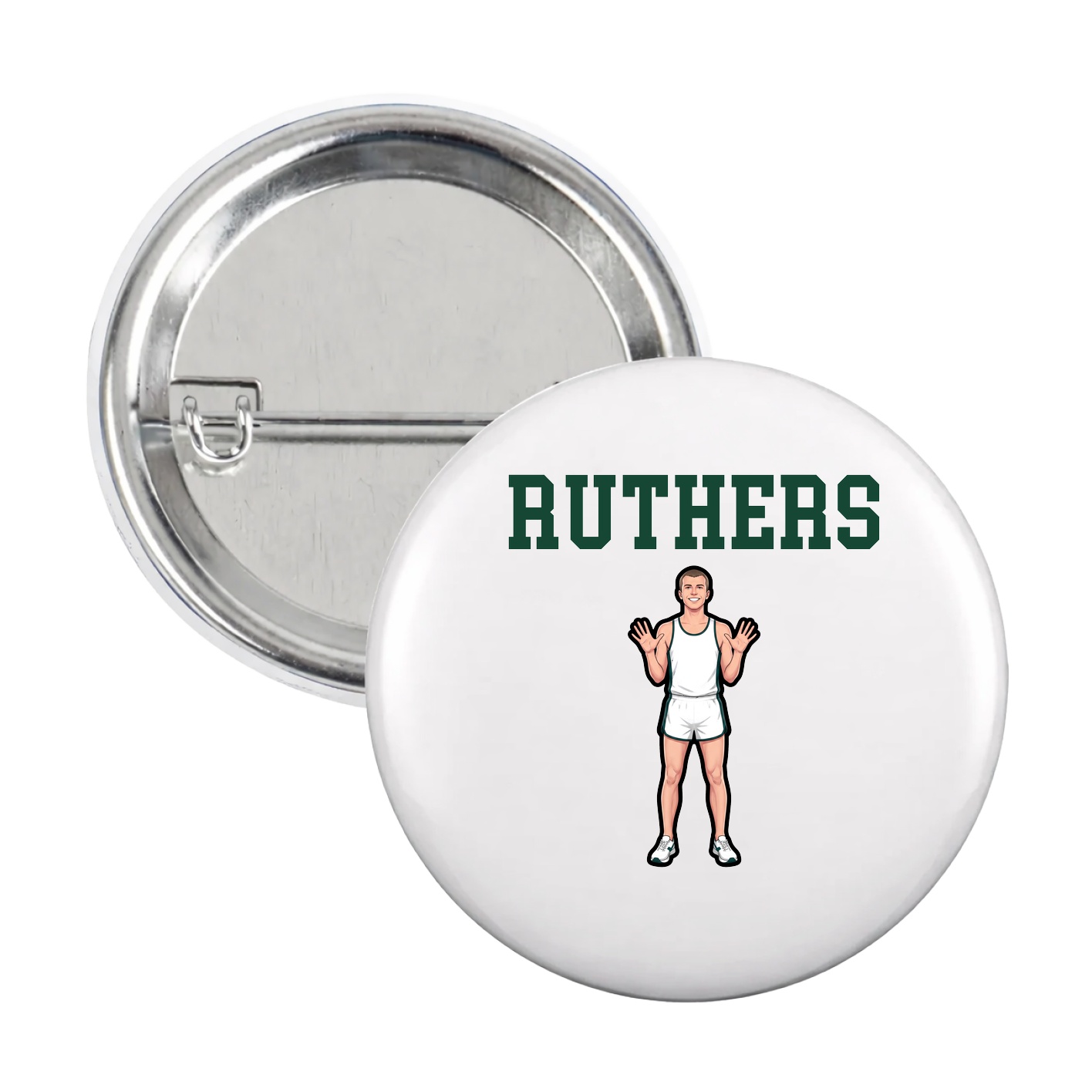 Game Day Button — Shirsey in White