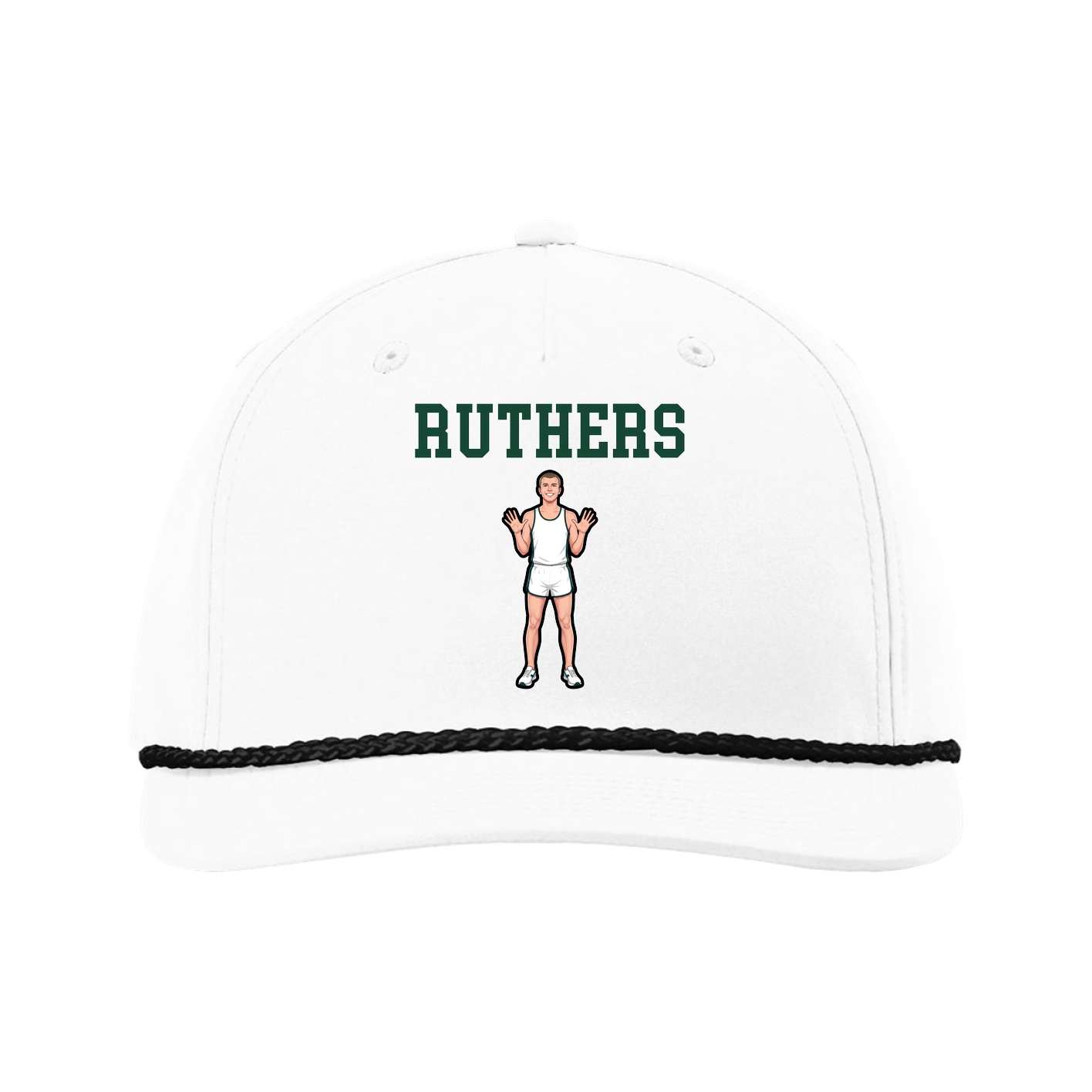 Five-Panel Classic Rope Cap — Shirsey in White