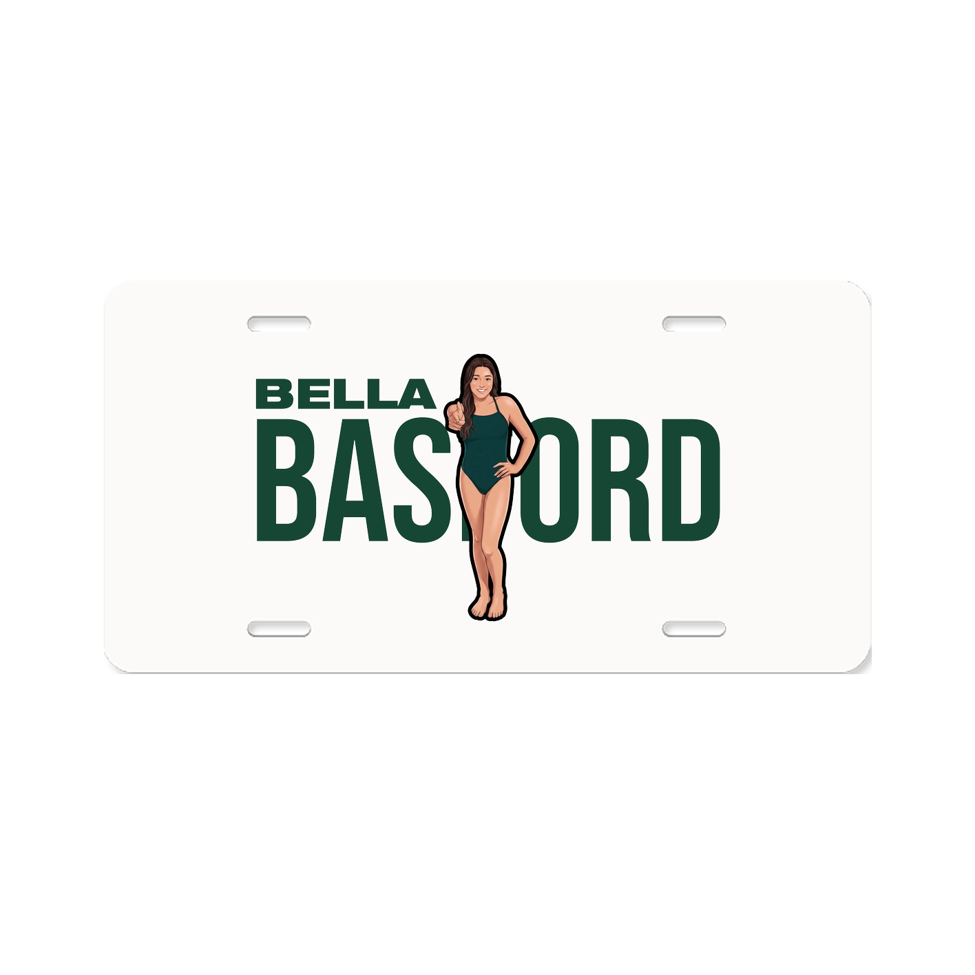 License Plate — Player Name in Classic