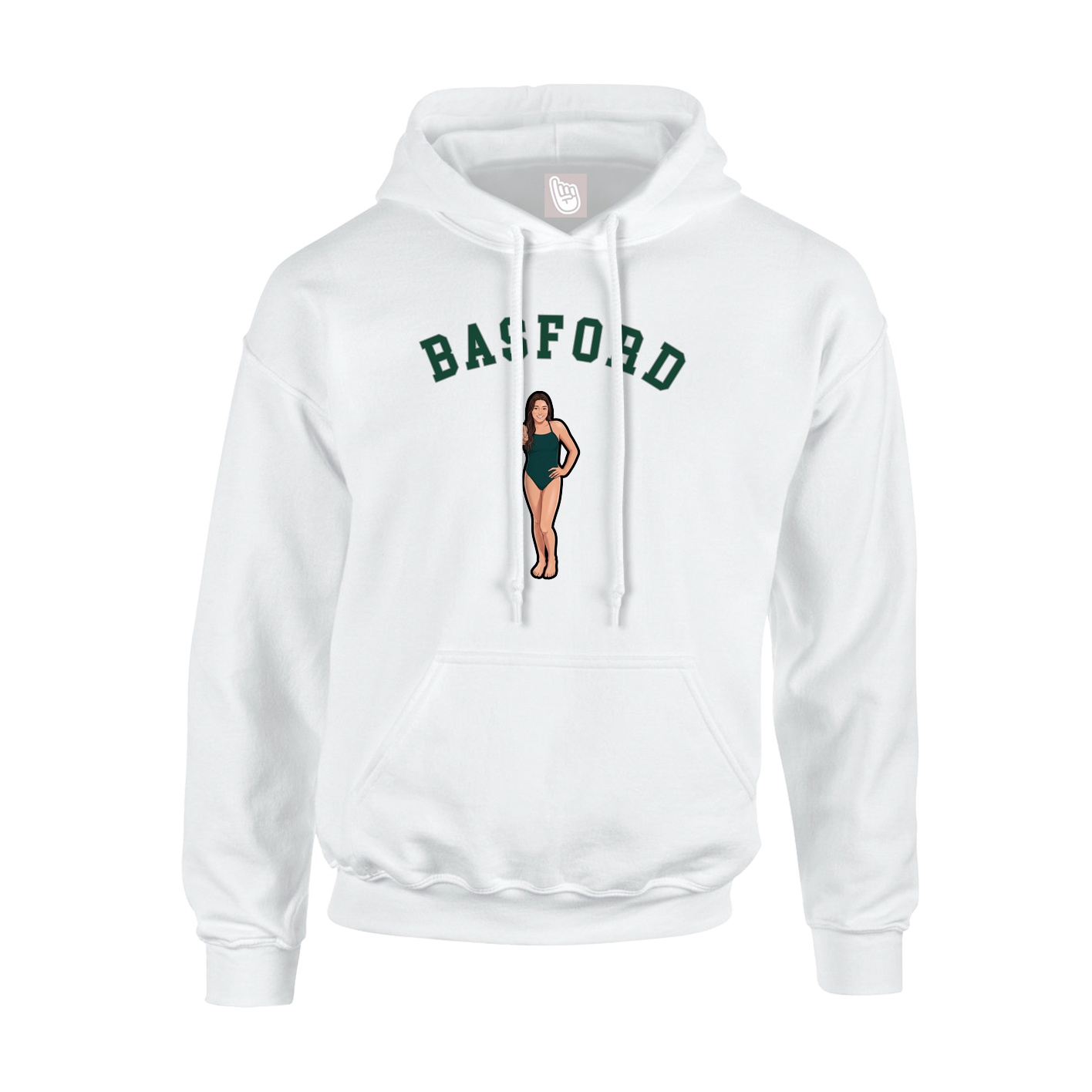 Hoodie — Shirsey Arch in White
