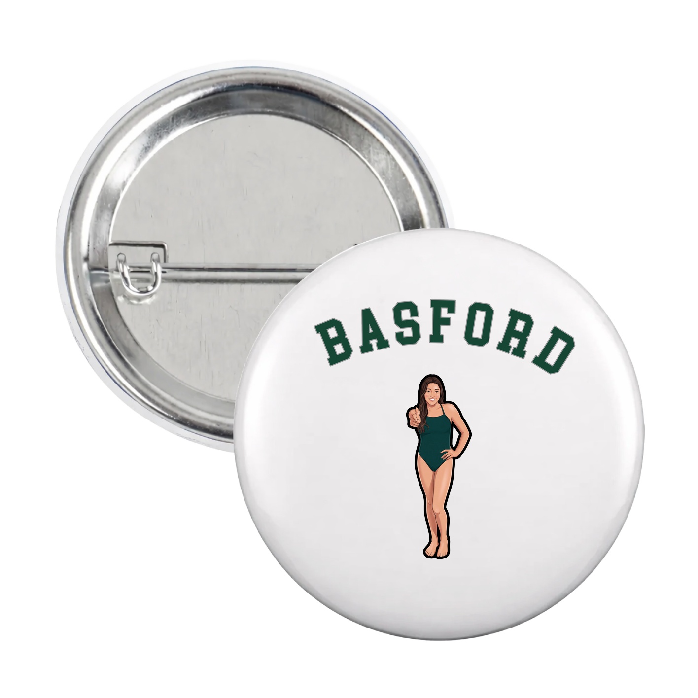 Game Day Button — Shirsey Arch in White